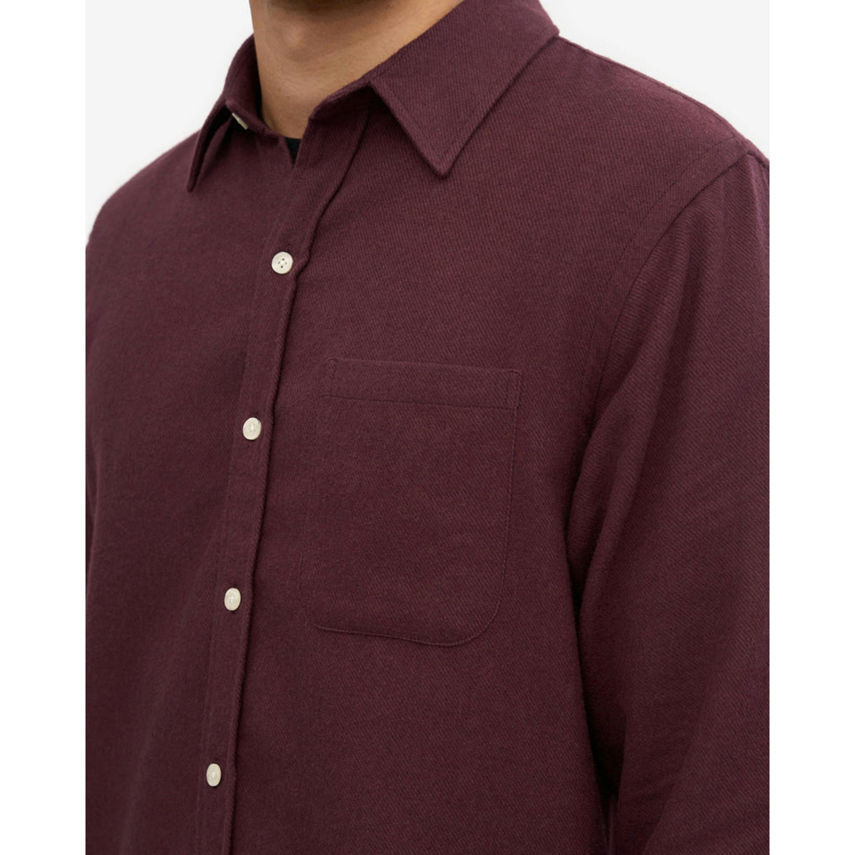 Colourful Standard Shirt  in Wine , view 4 of 5