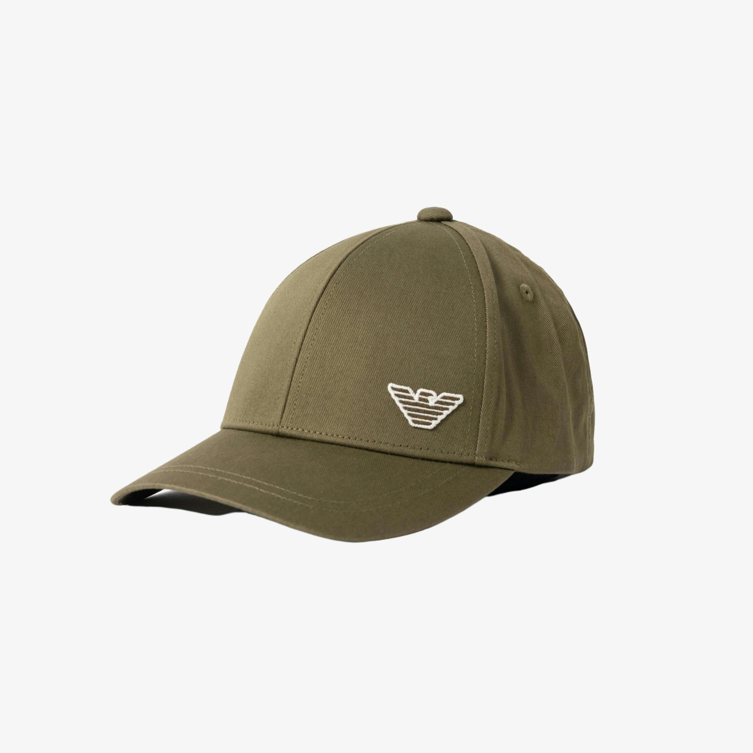 Emporio Armani Eagle Logo Caps  in Green , view 1 of 4