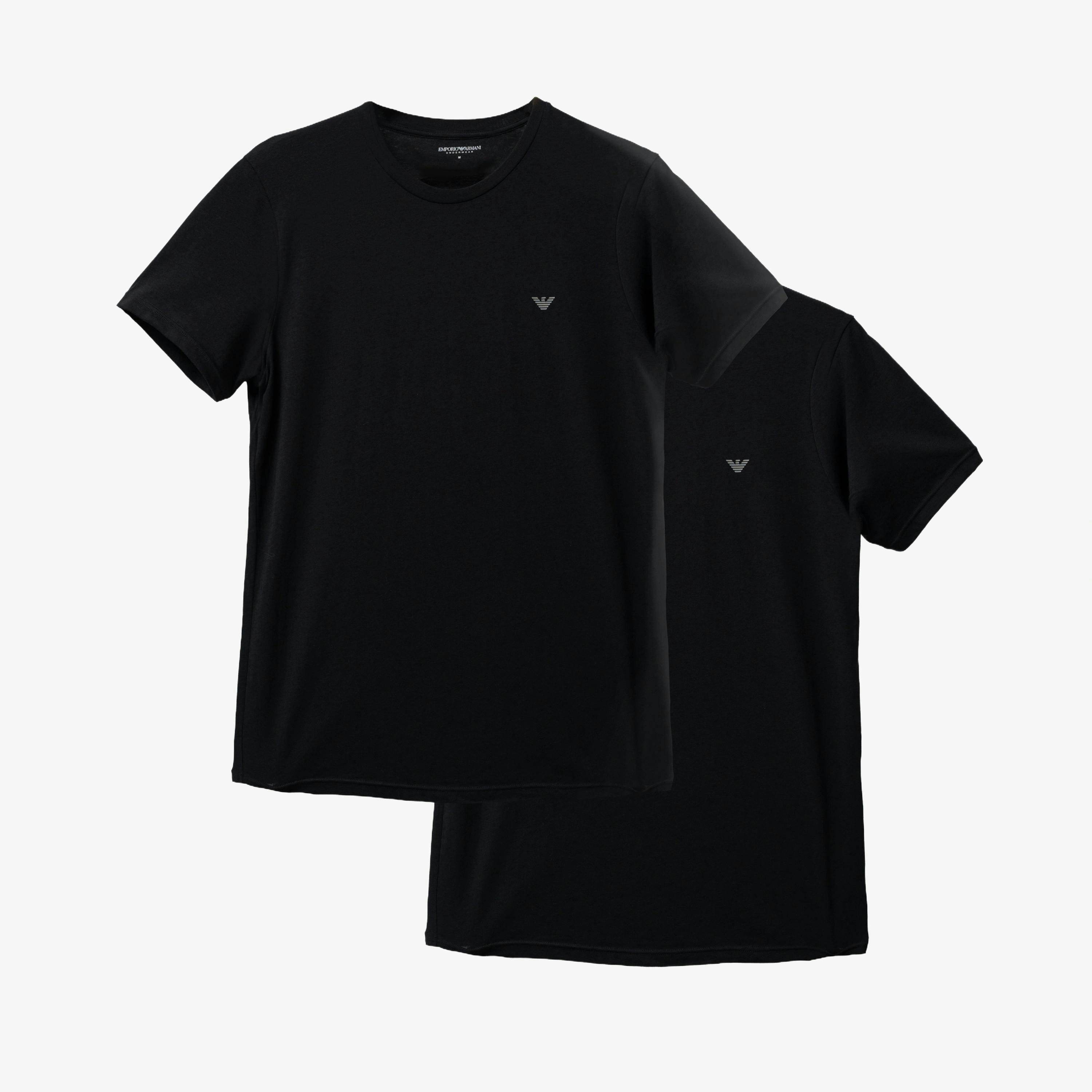 Emporio Armani Eagle Logo T-Shirt  in Black , view 1 of 2