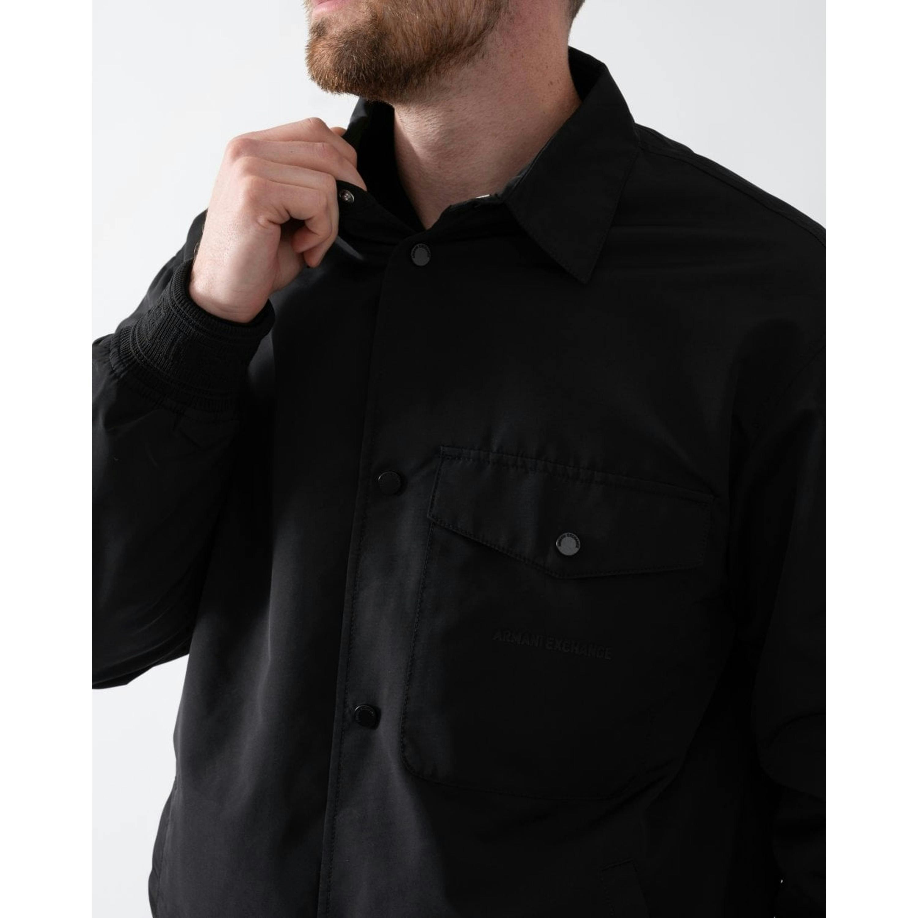 Armani Exchange Overshirts  in Black , view 4 of 6