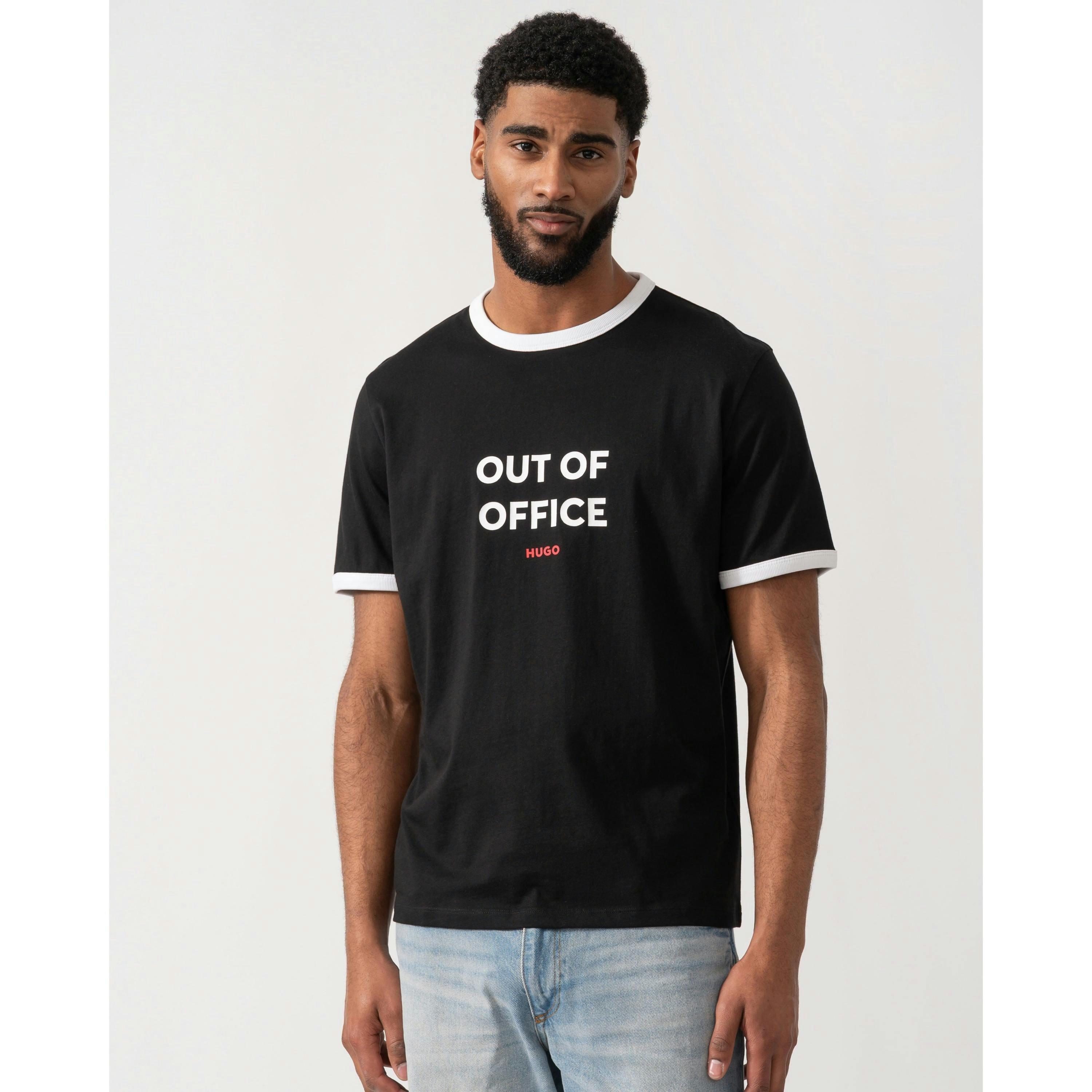 Hugo Boss Out-Of-Office T-Shirt  in Black , view 1 of 4