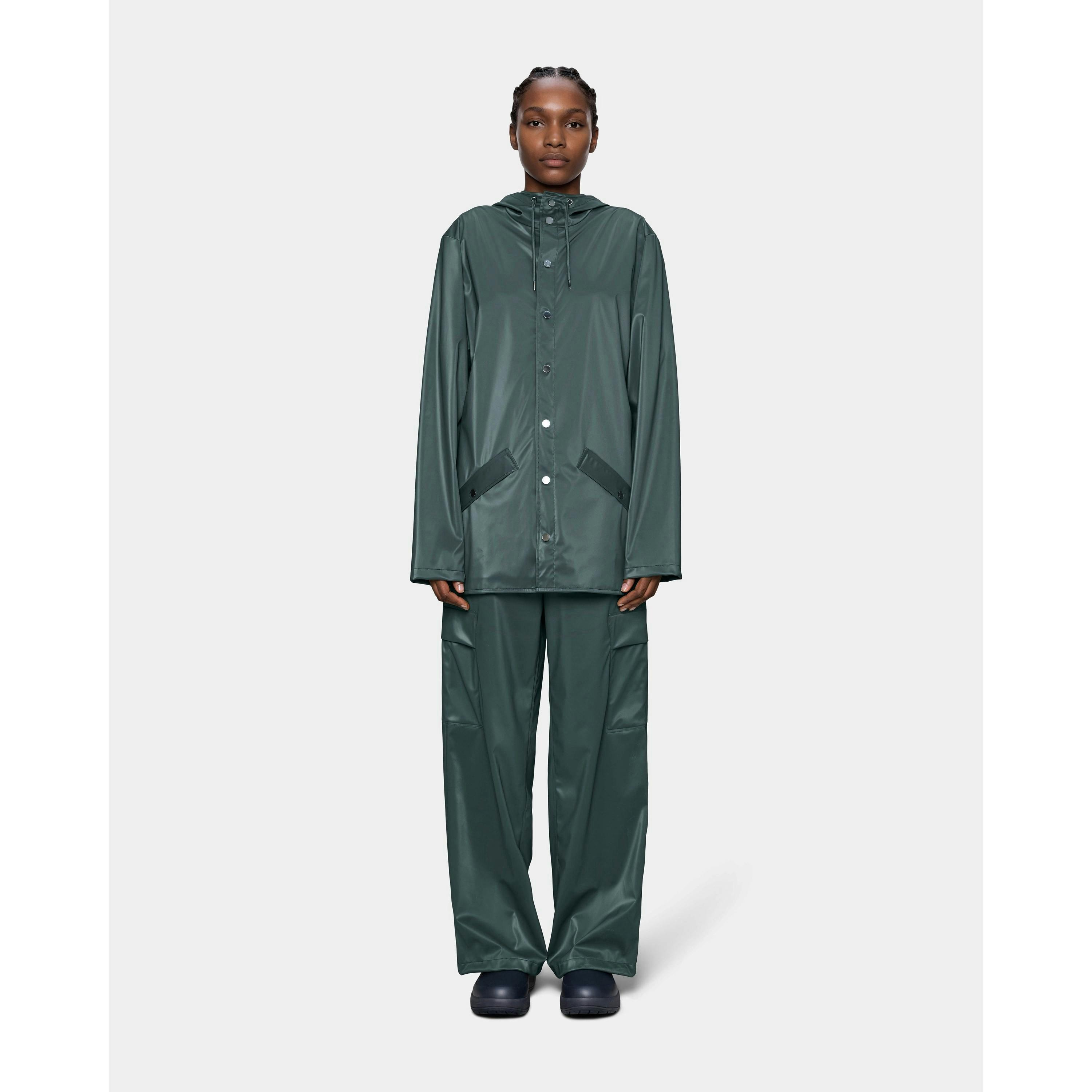 Rains Raincoat  in Grey , view 3 of 6