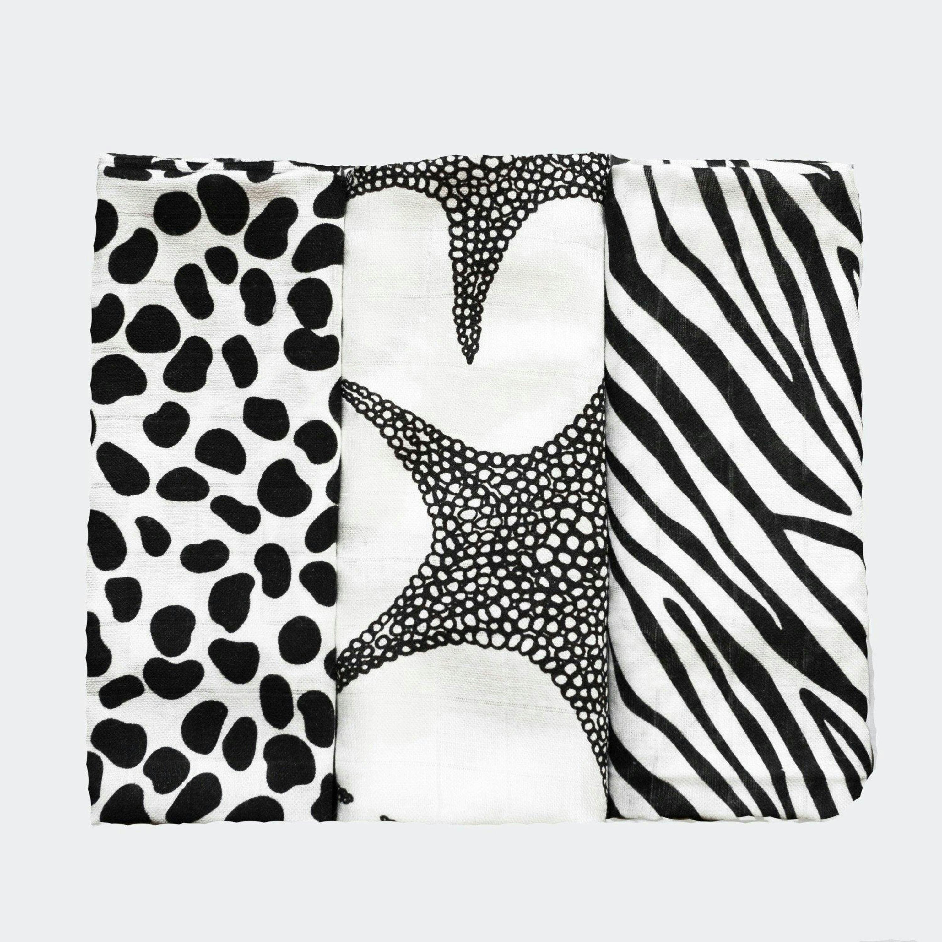 ANIMAL PRINT MUSLIN 3-PACK - birth to 4 months , view 6 of 6