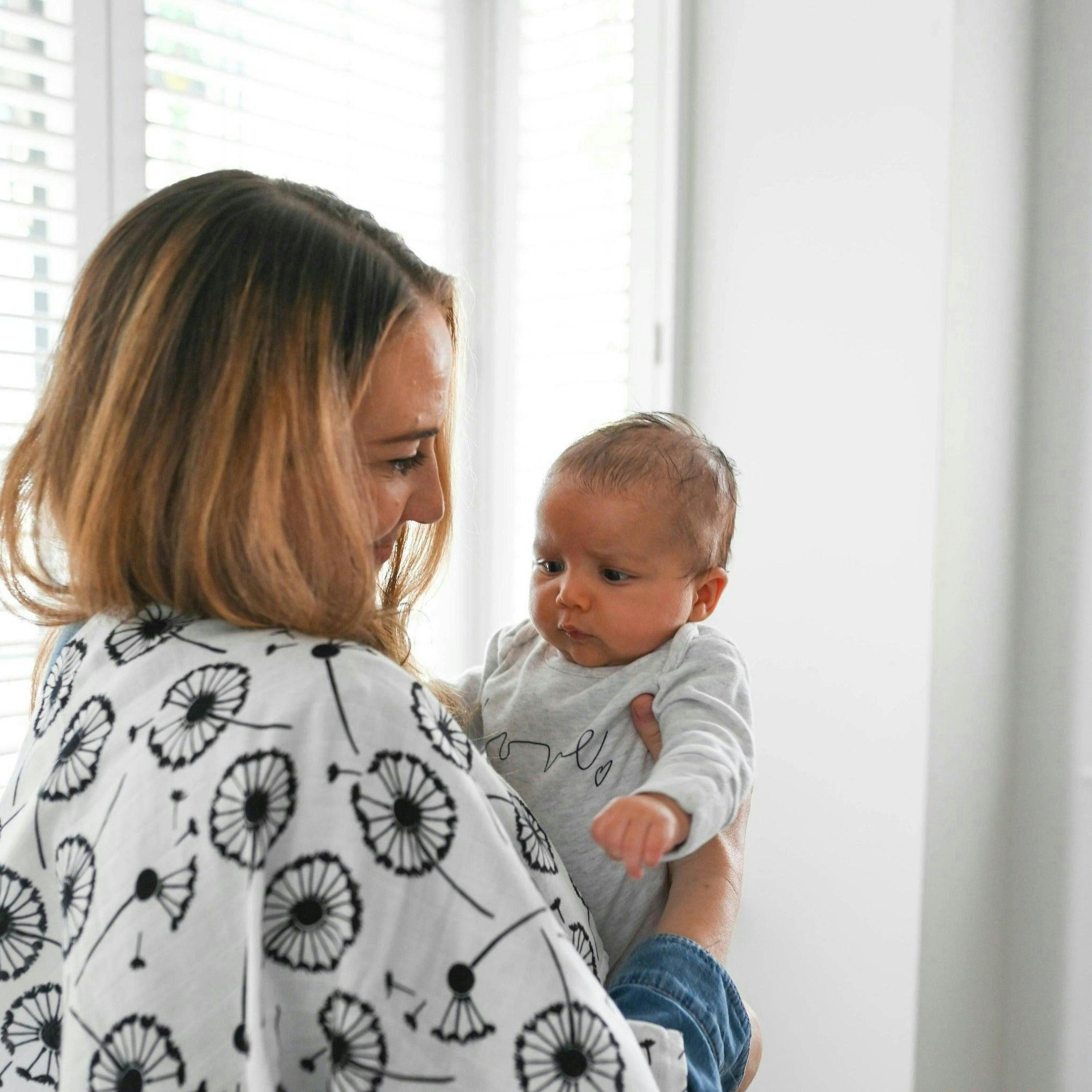 PLANT PRINT 3-PACK MUSLINS - birth to 4 months , view 2 of 6