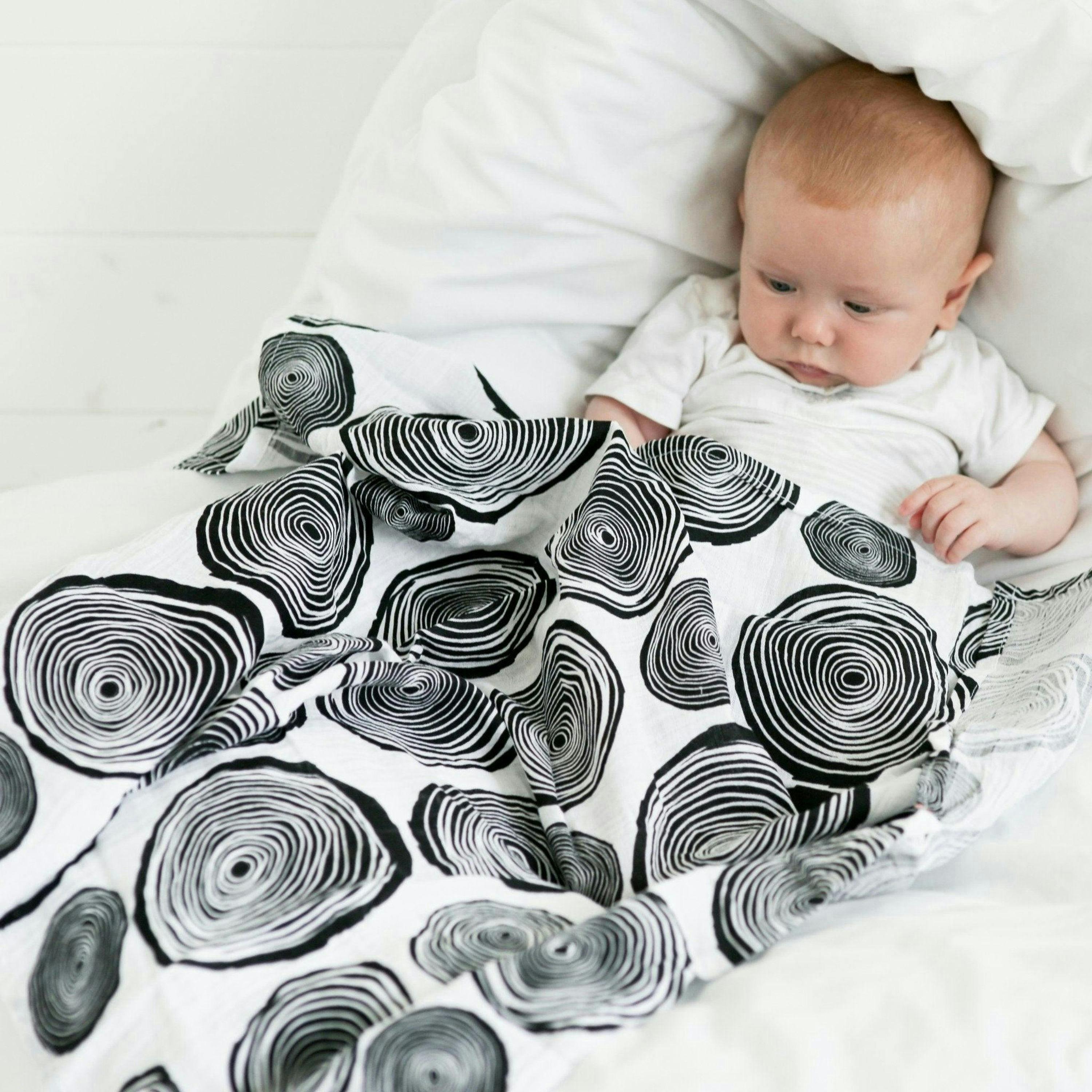 PLANT PRINT 3-PACK MUSLINS - birth to 4 months , view 4 of 6