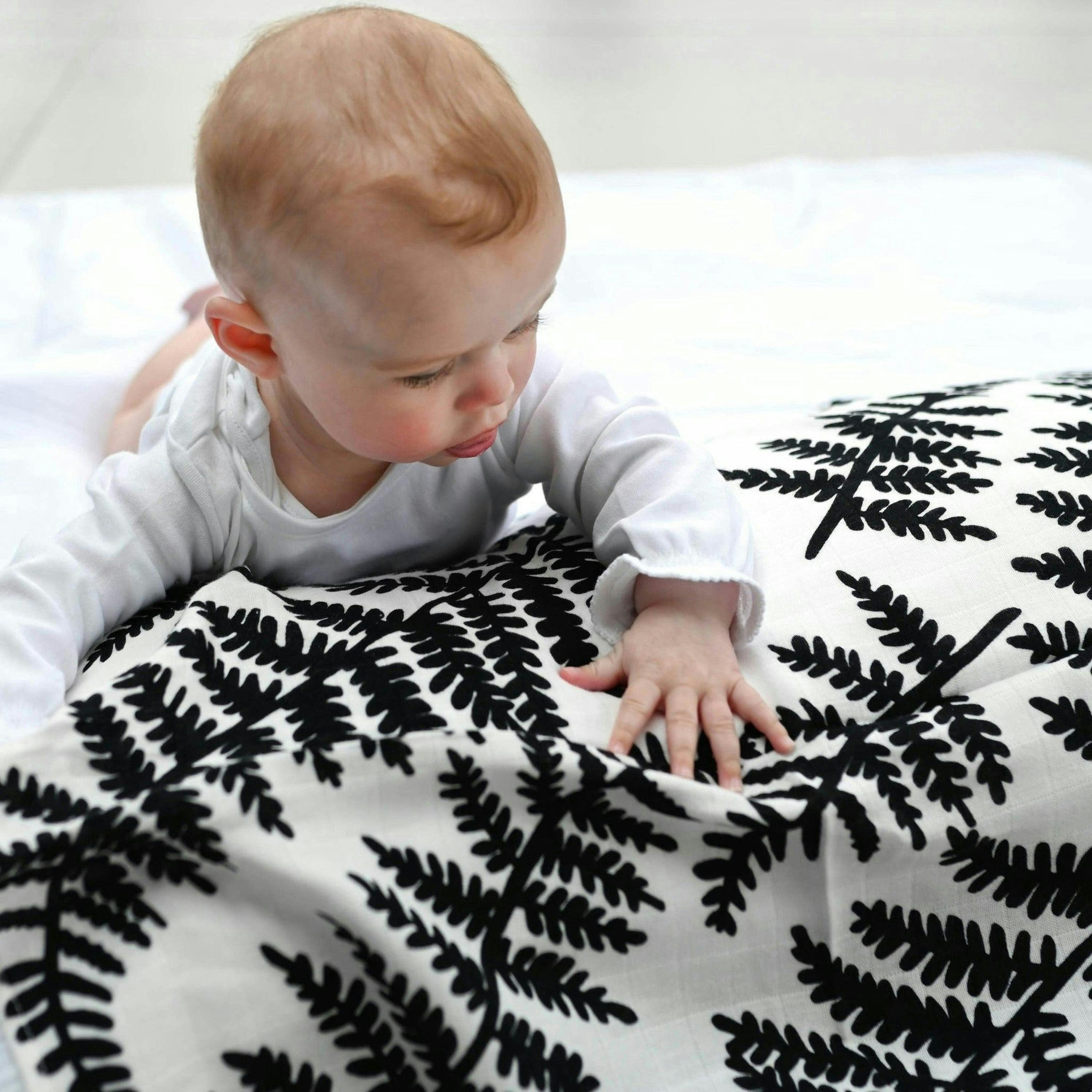 PLANT PRINT 3-PACK MUSLINS - birth to 4 months , view 5 of 6