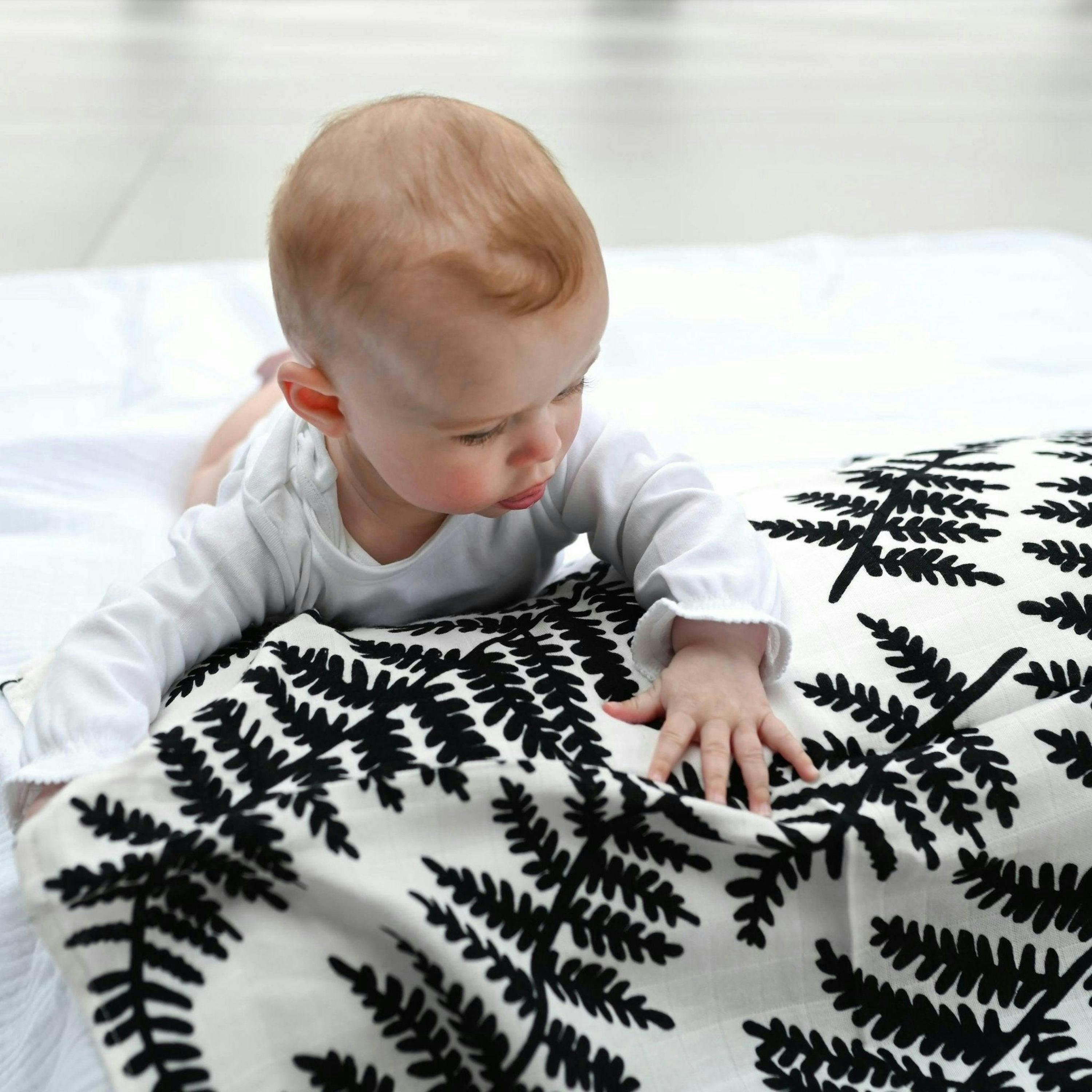 XL FERN MUSLIN - birth to 4 months , view 2 of 5