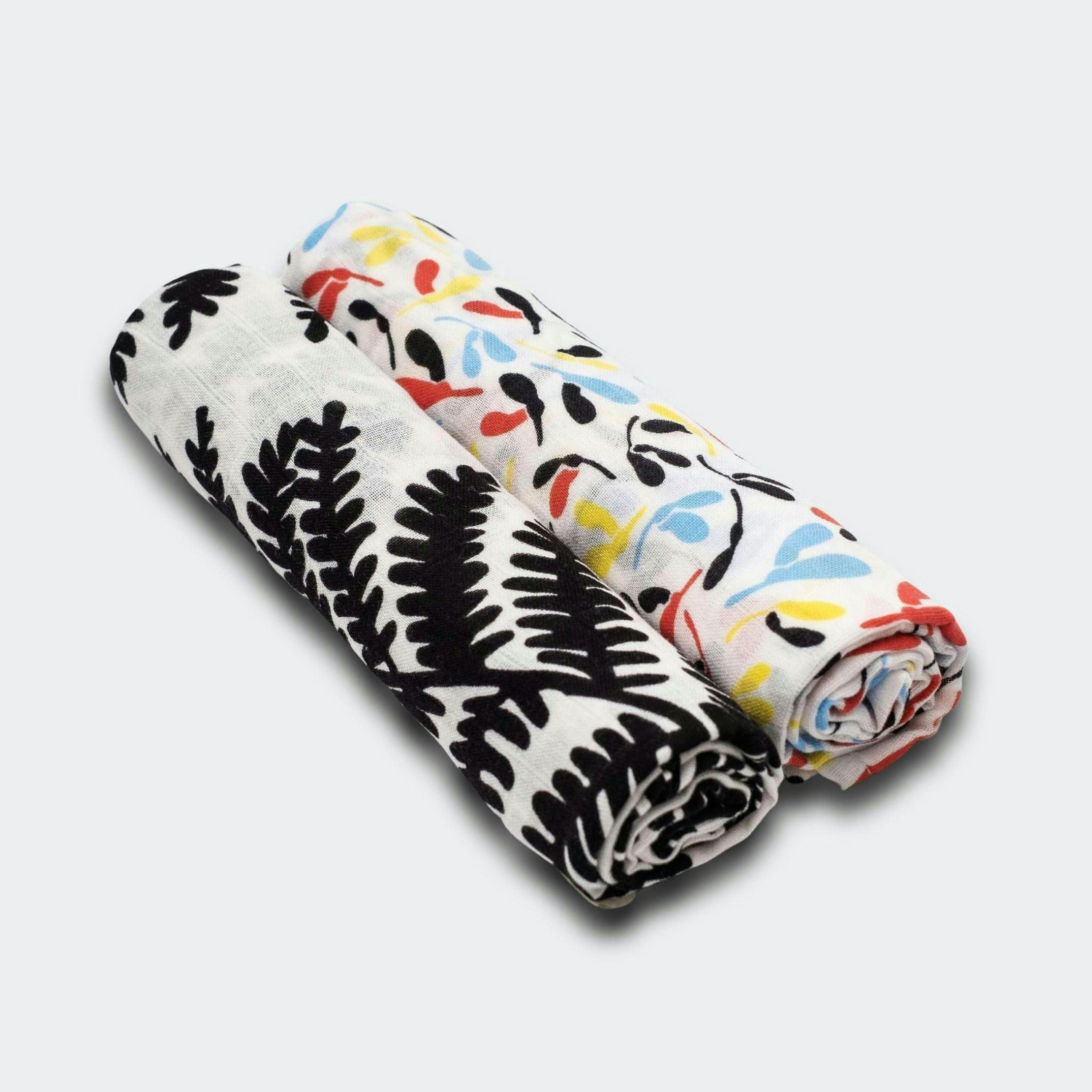 PLANT PRINT MUSLIN 2-PACK - birth to 12 months , view 1 of 5