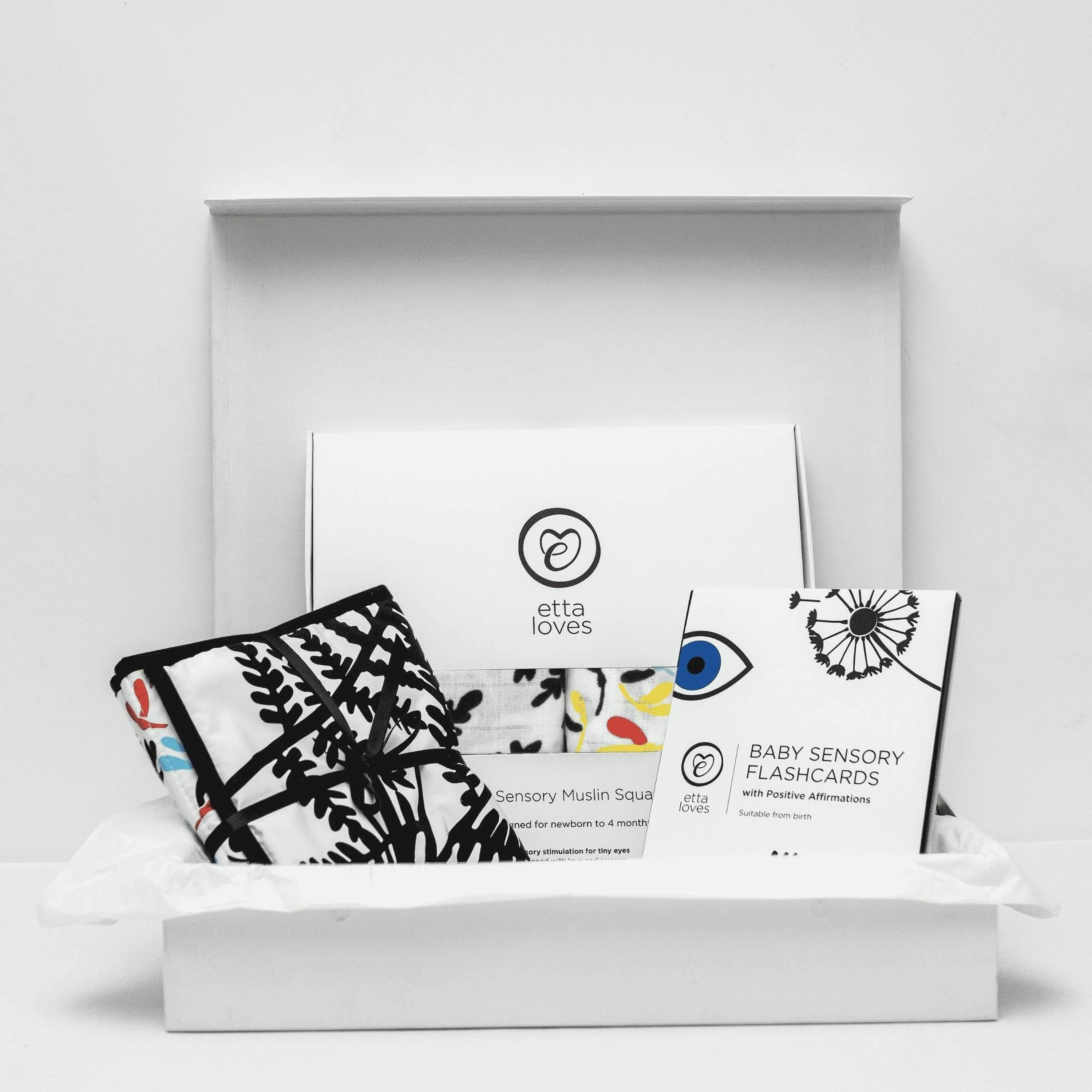 GIFT COLLECTION BOX IN 'PLANT PRINT'- for babies' first year , view 1 of 5