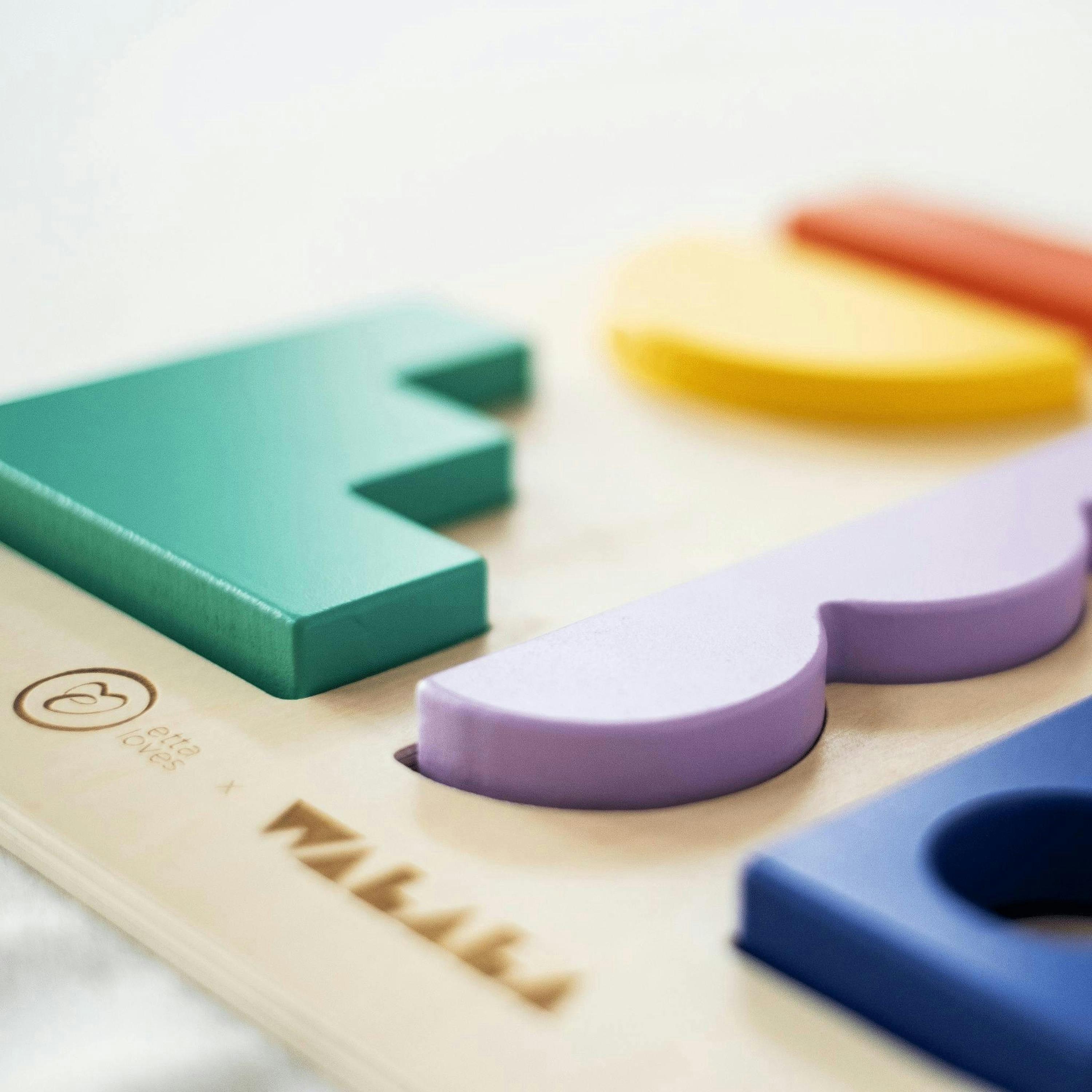 WOODEN PUZZLE BOARD - Suitable from 12 months onwards , view 5 of 6