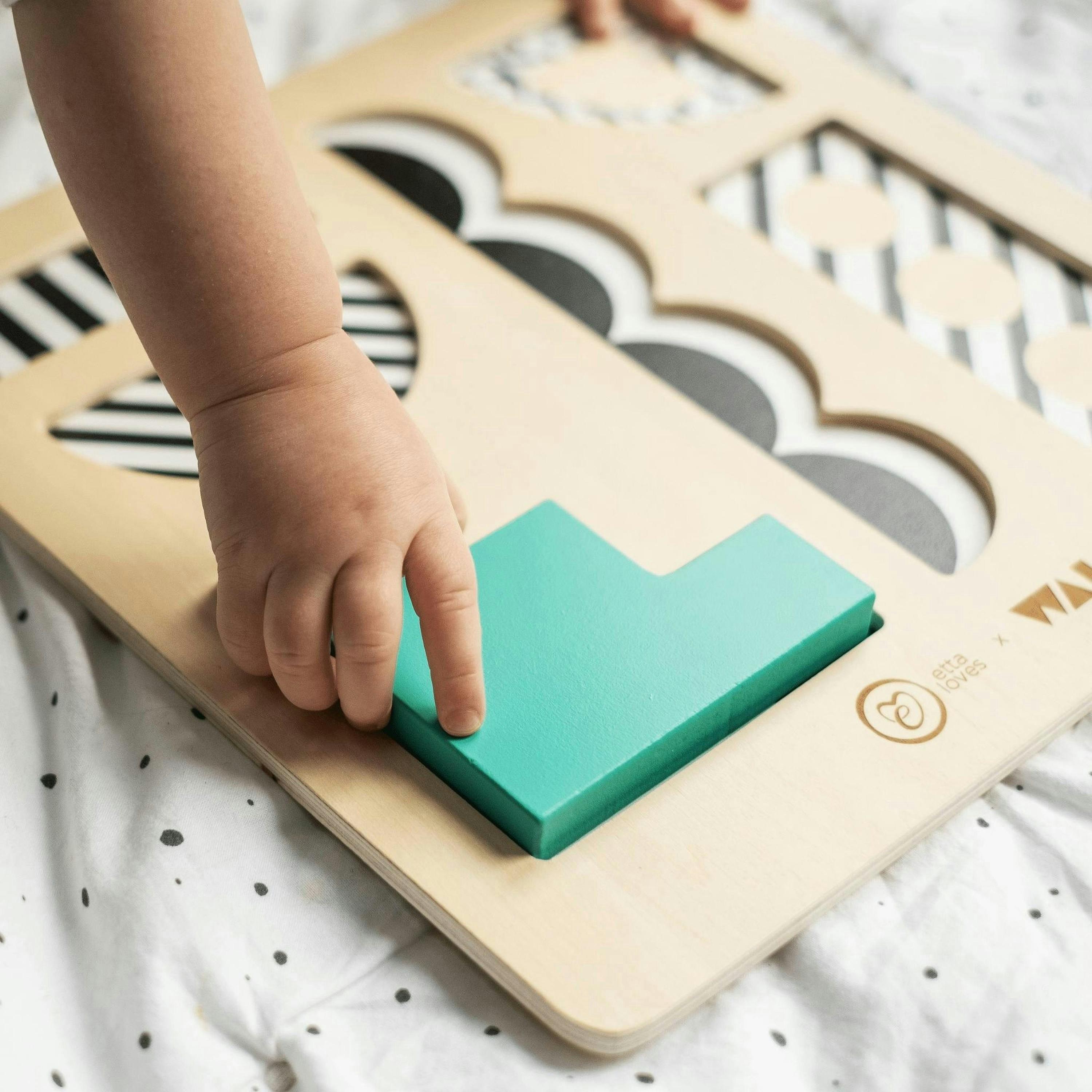 WOODEN PUZZLE BOARD - Suitable from 12 months onwards , view 6 of 6