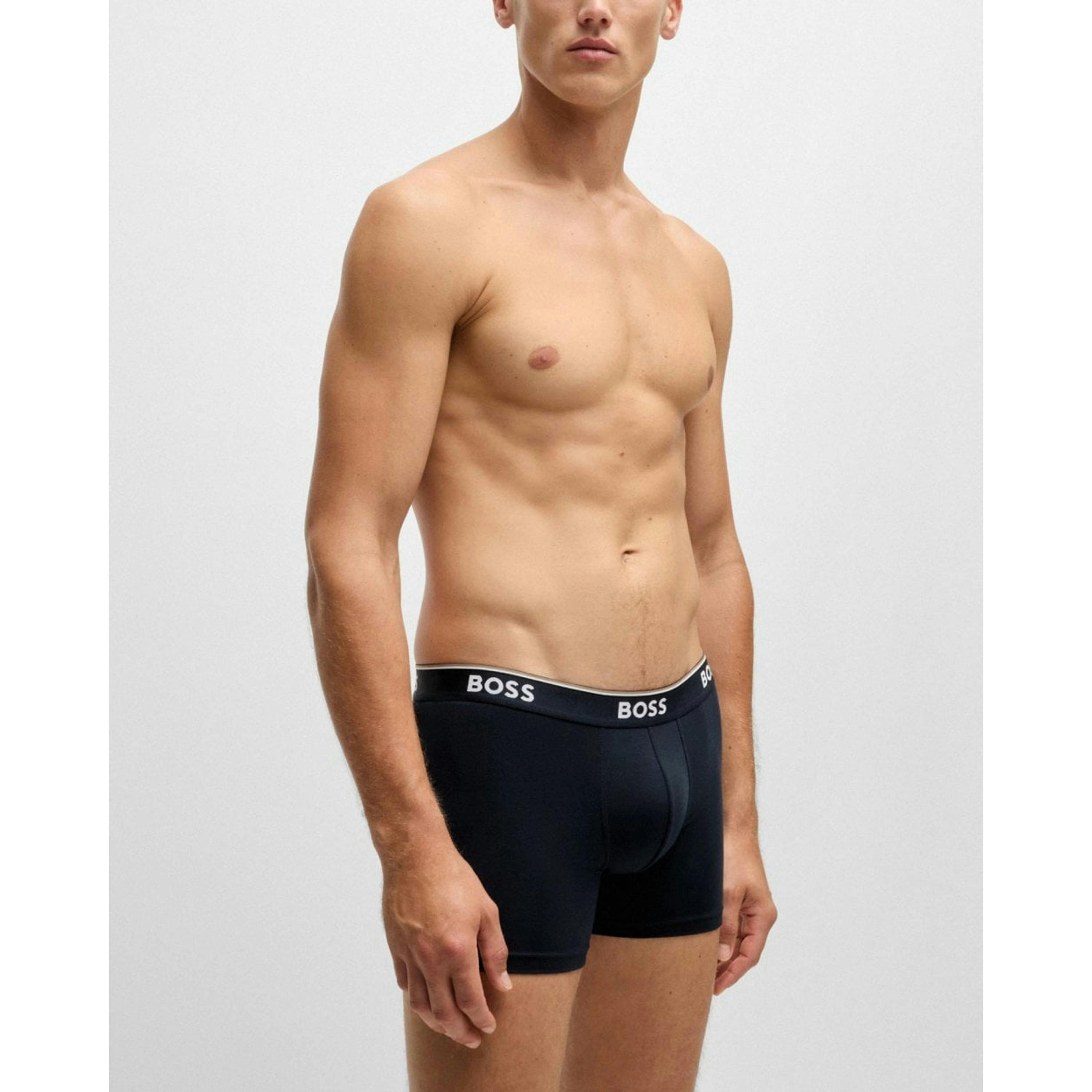 Hugo Boss With Logos Boxers  in Blue , view 1 of 5