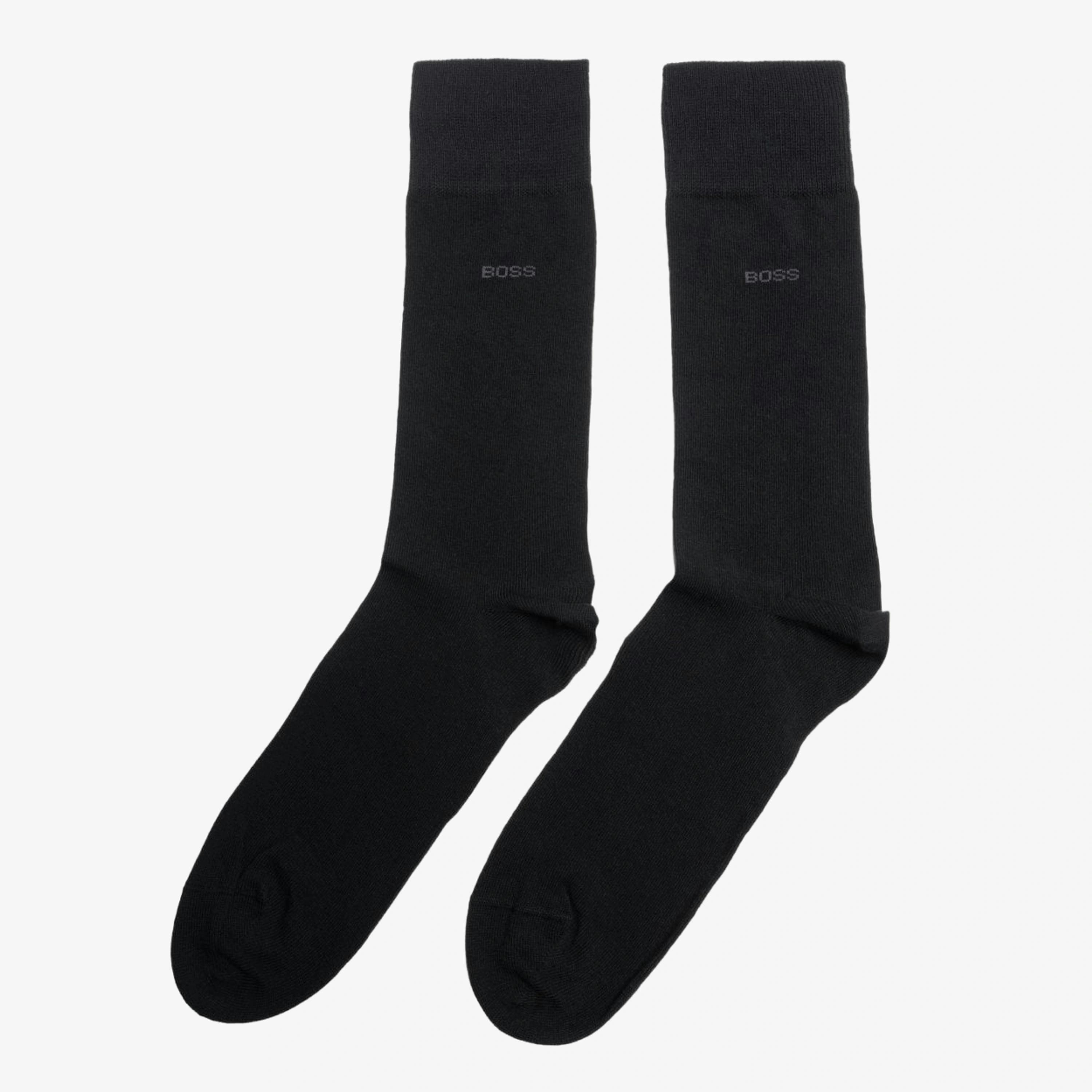 Hugo Boss Uni Color Socks  in Black , view 1 of 4
