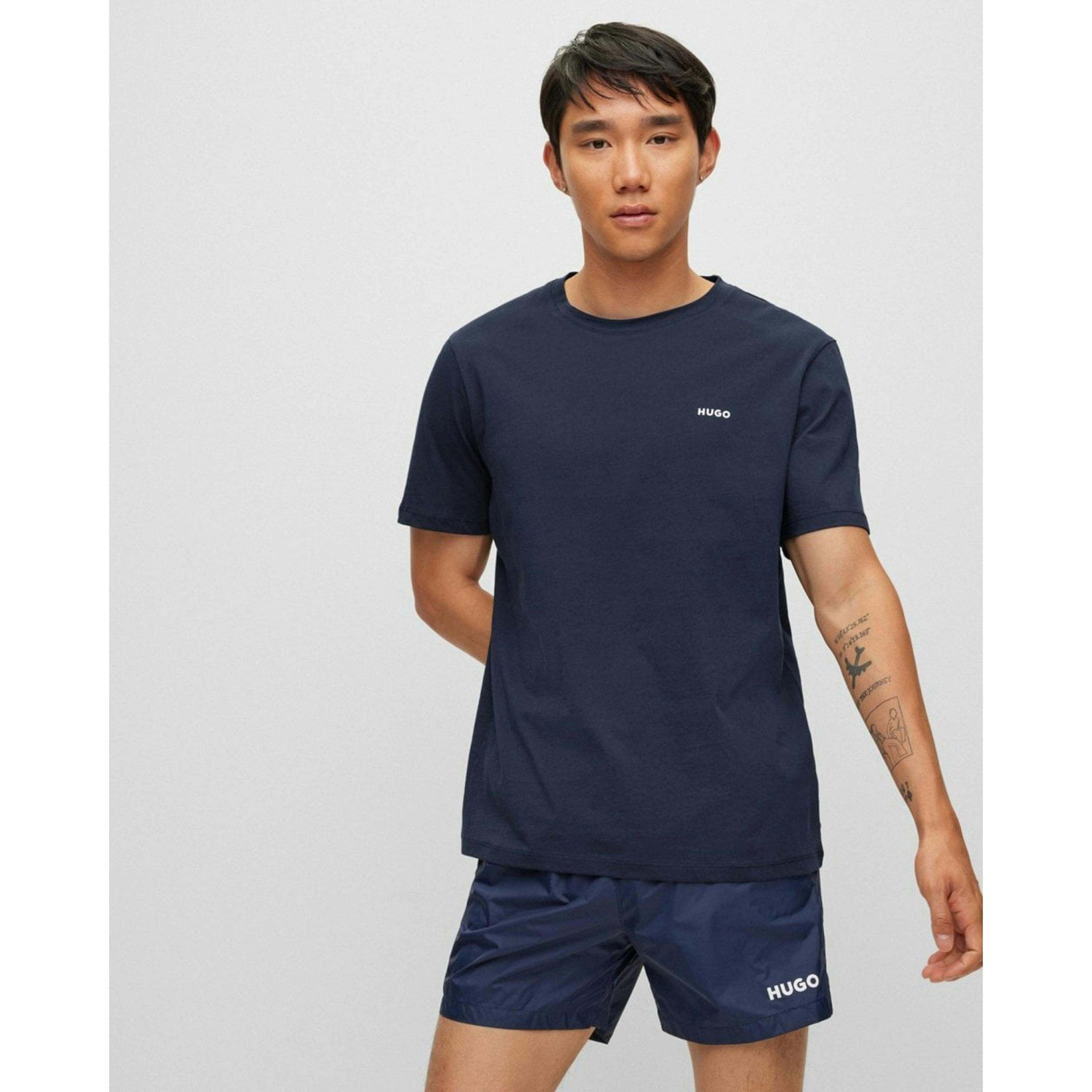 Hugo Boss Logo Print T-Shirt  in Blue , view 1 of 4
