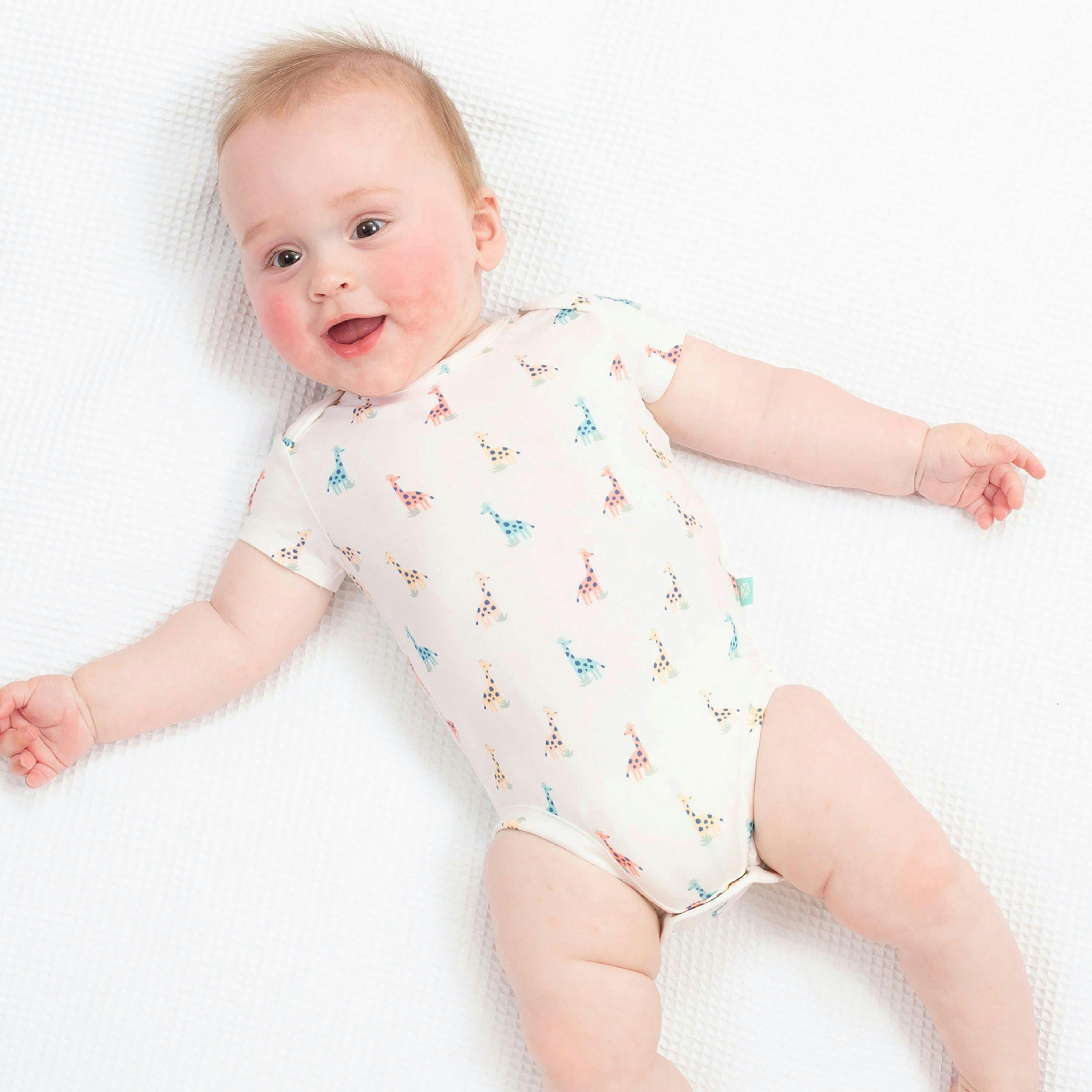 Baby Organic Sweet Giraffe Bodysuit , view 2 of 4