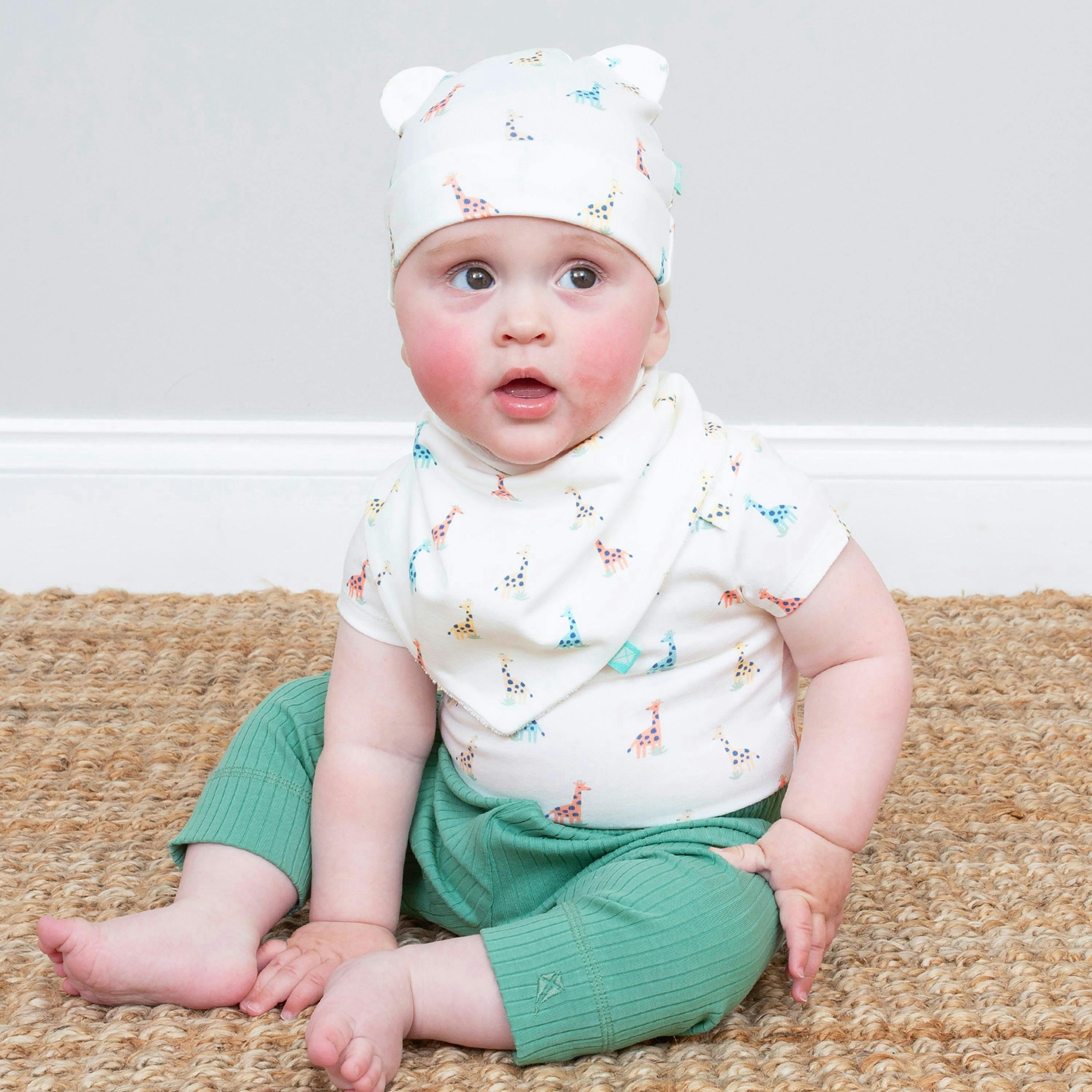 Baby Organic Sweet Giraffe Bodysuit , view 3 of 4