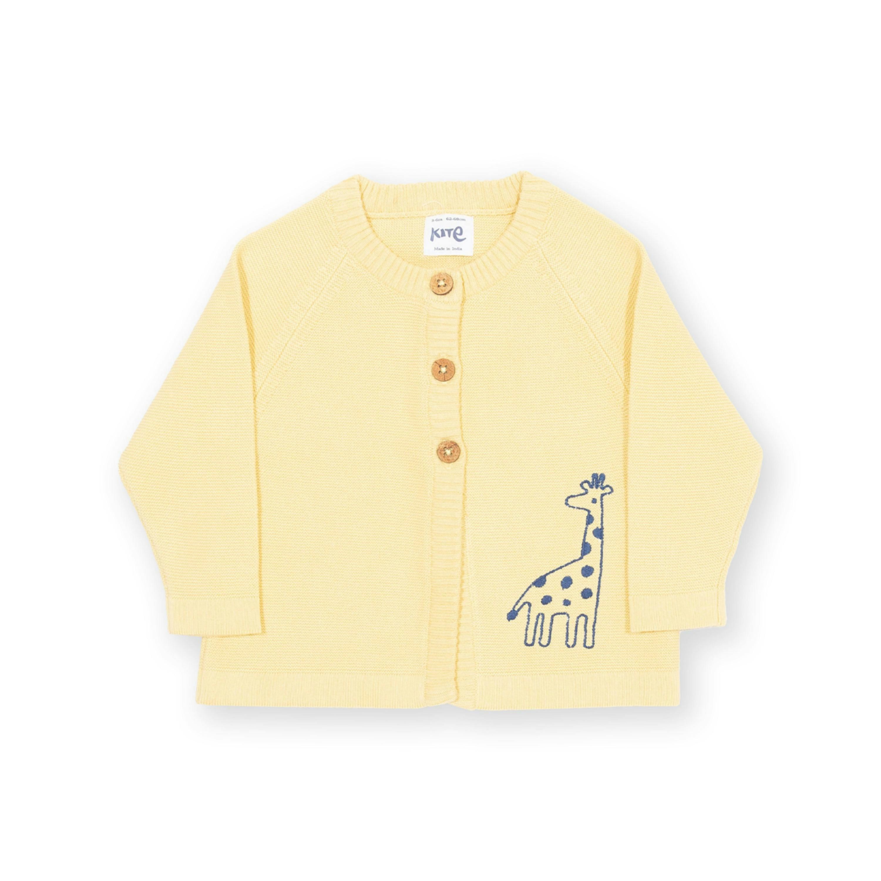 Baby Sweet Giraffe Organic Cardi , view 1 of 3