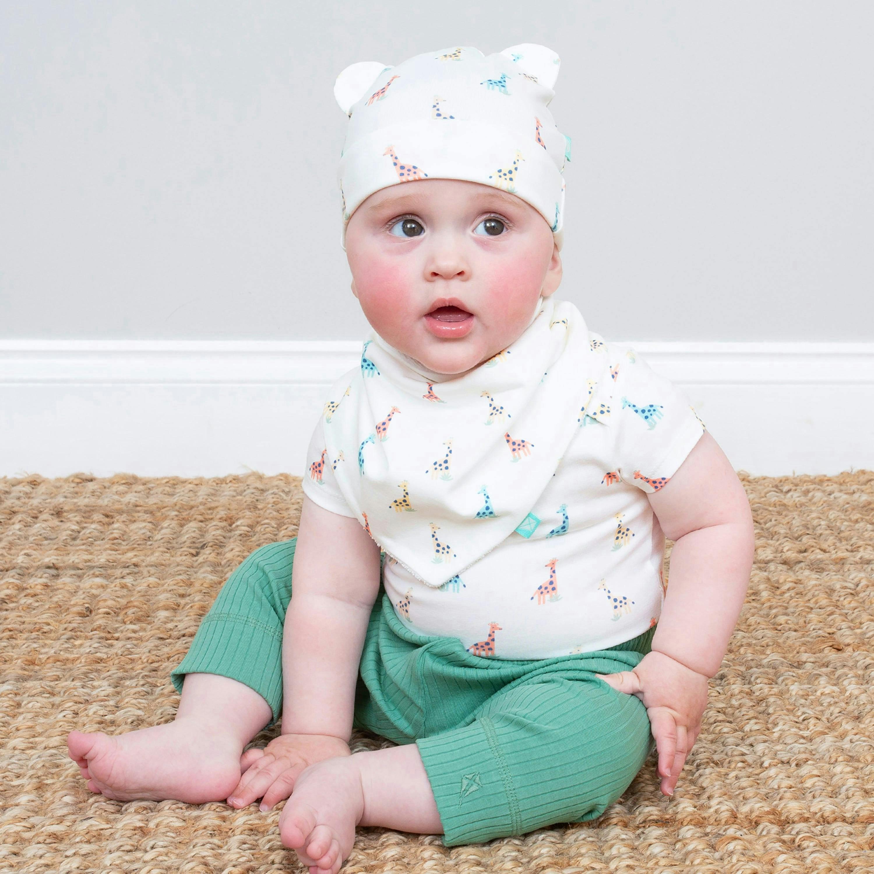 Baby Organic Sweet Giraffe Bib , view 3 of 3