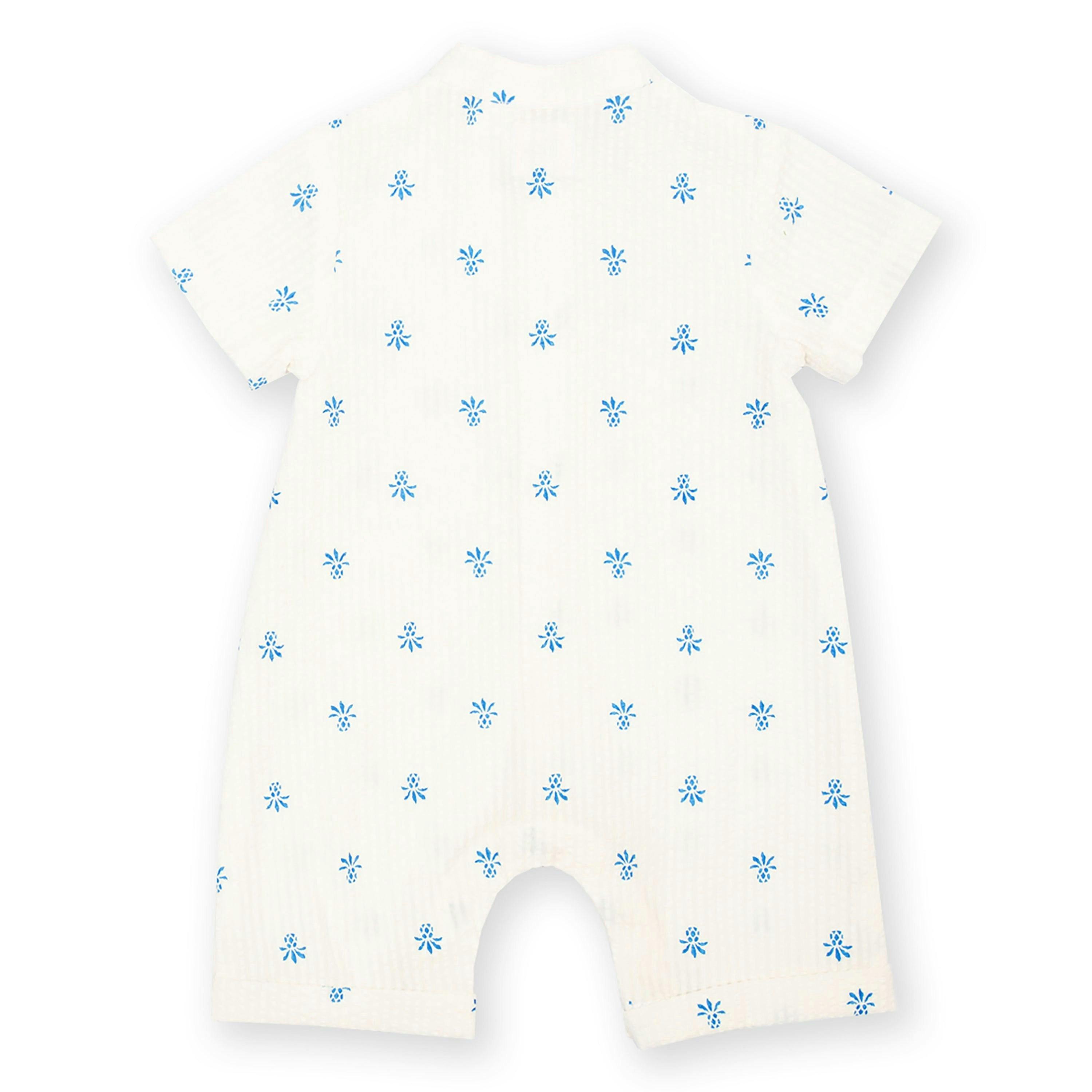 Baby Organic Pineapple Polka Romper , view 4 of 4