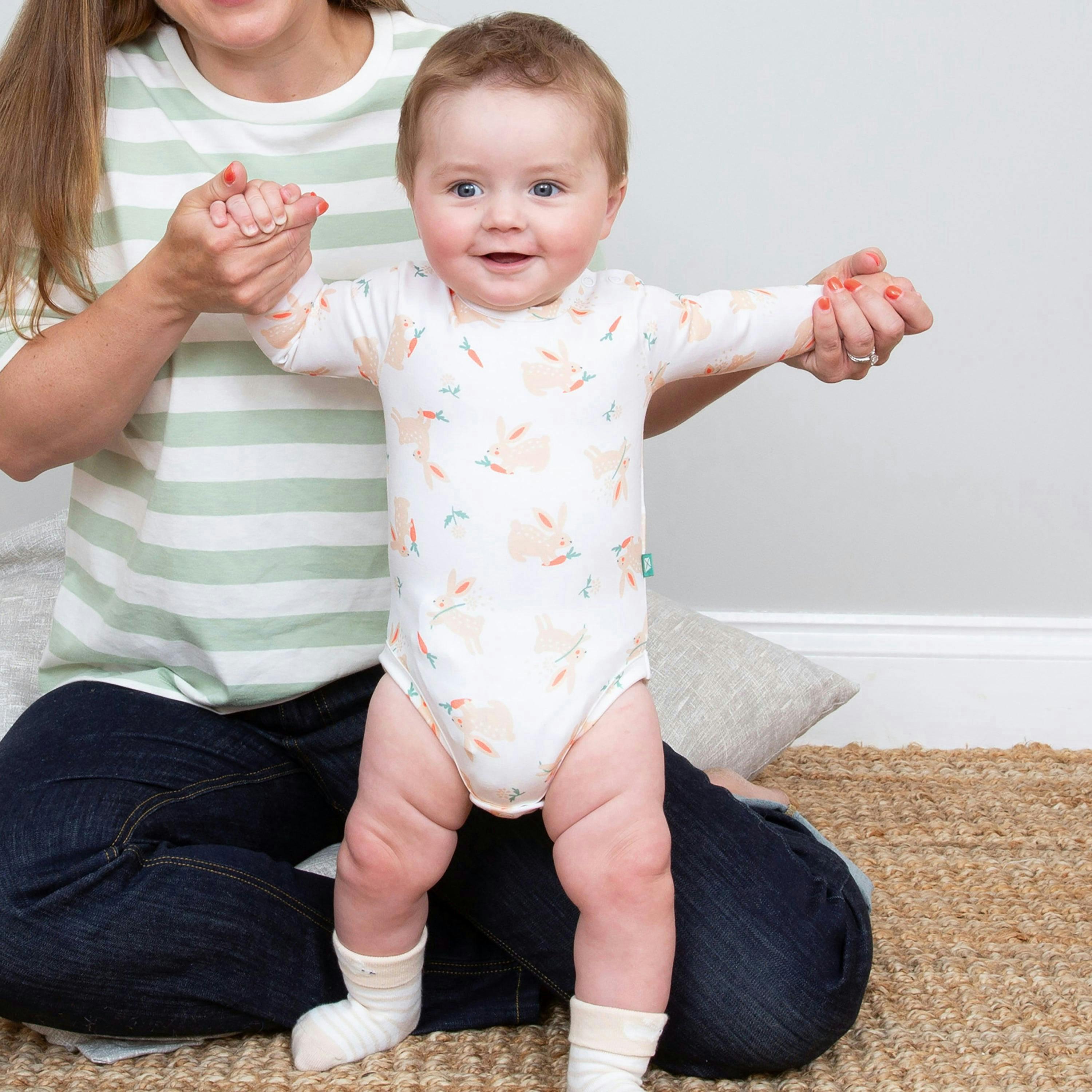 Baby Organic Busy Bun Bodysuit , view 2 of 3