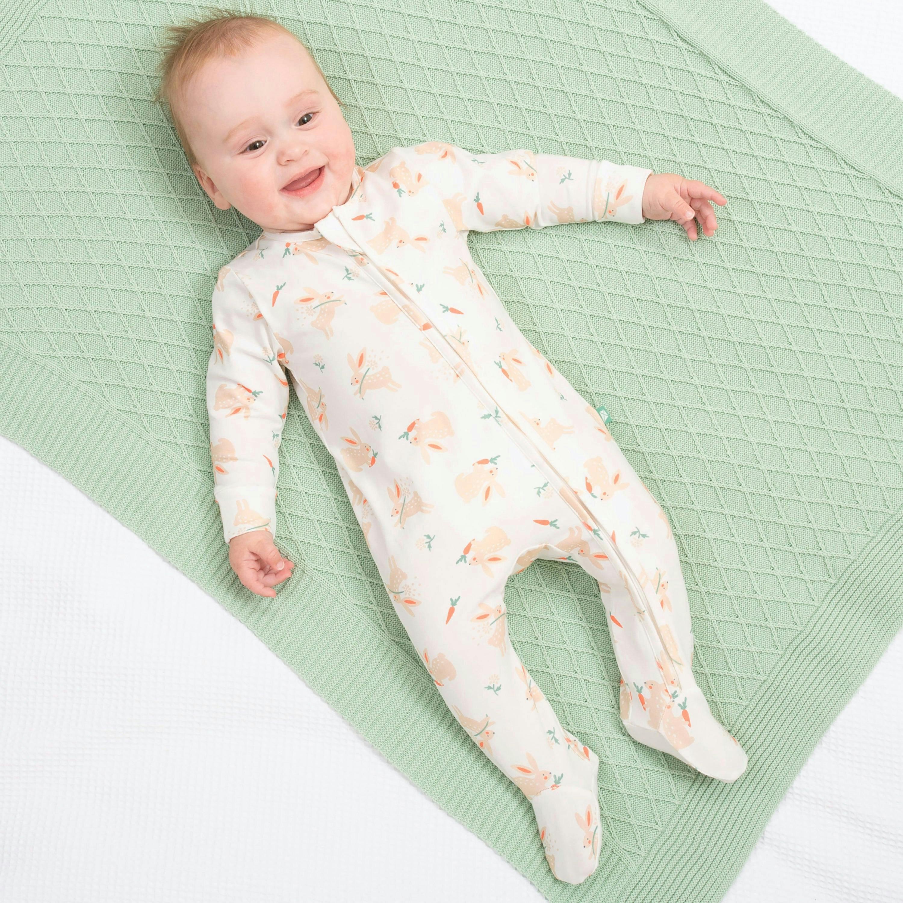 Baby Organic Busy Bun Sleepsuit , view 2 of 3