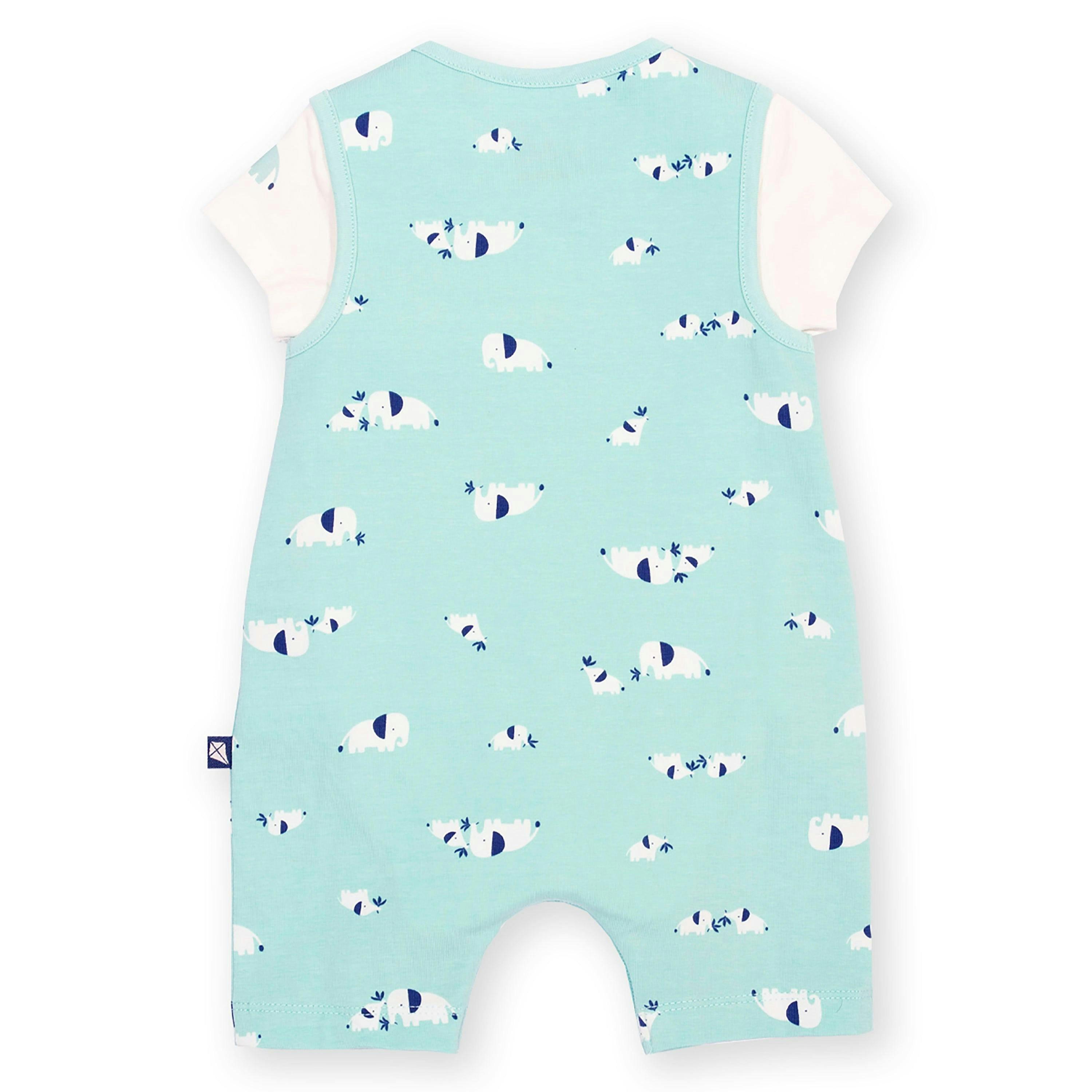 Baby Organic Ele Time Dungaree Set , view 4 of 5