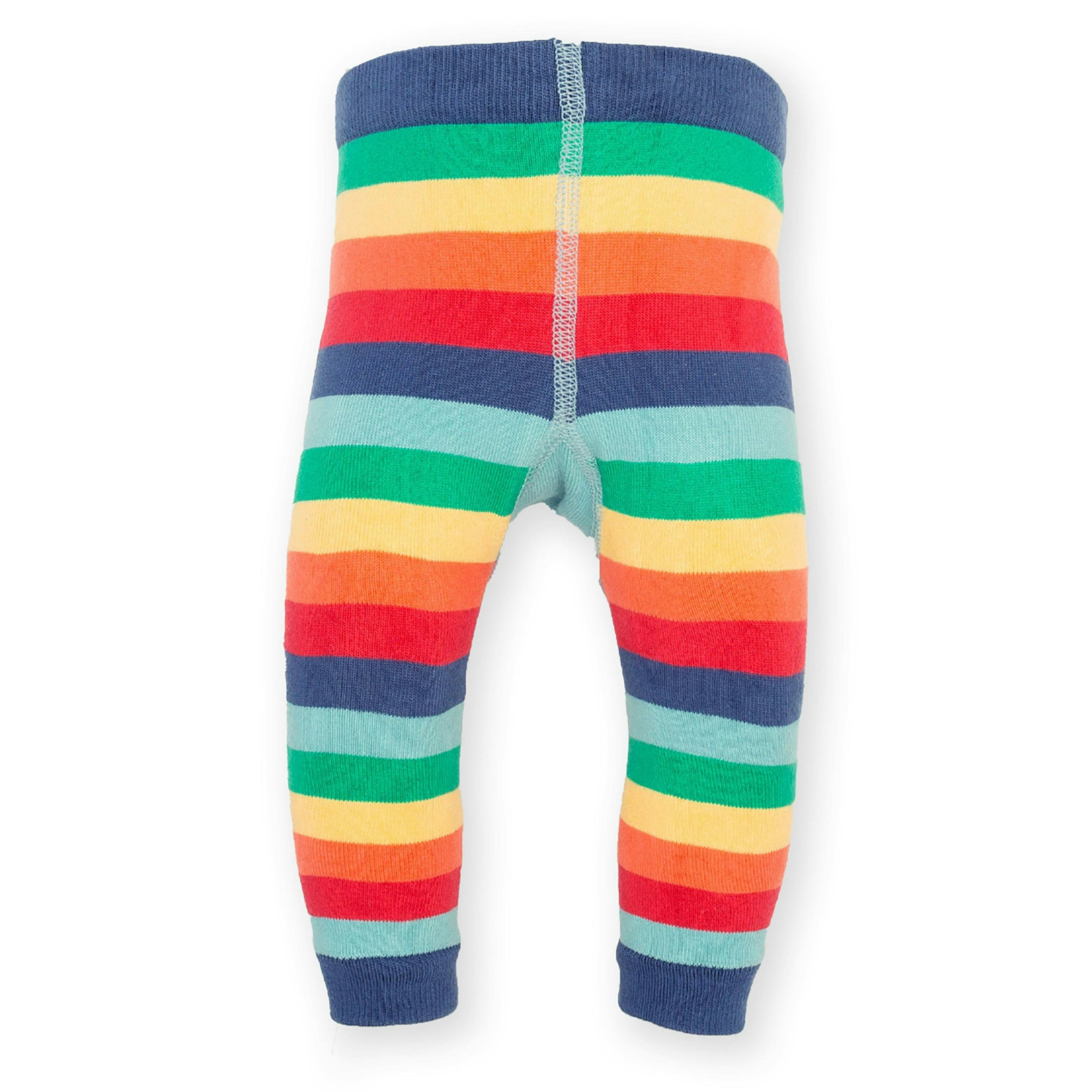 Baby Organic Rainbow Cloud Knit Leggings , view 4 of 4