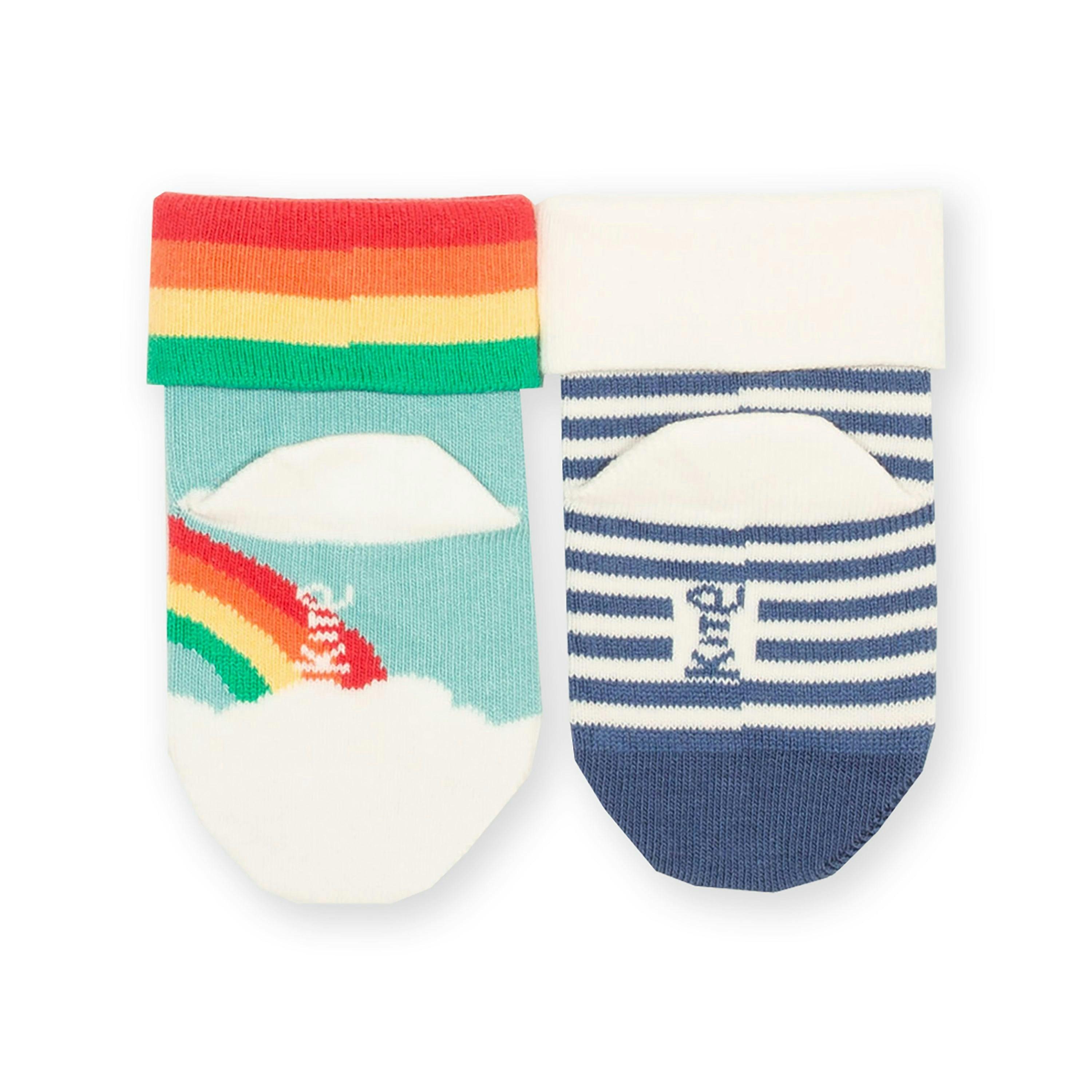 Baby Organic Rainbow Cloud Socks , view 4 of 4