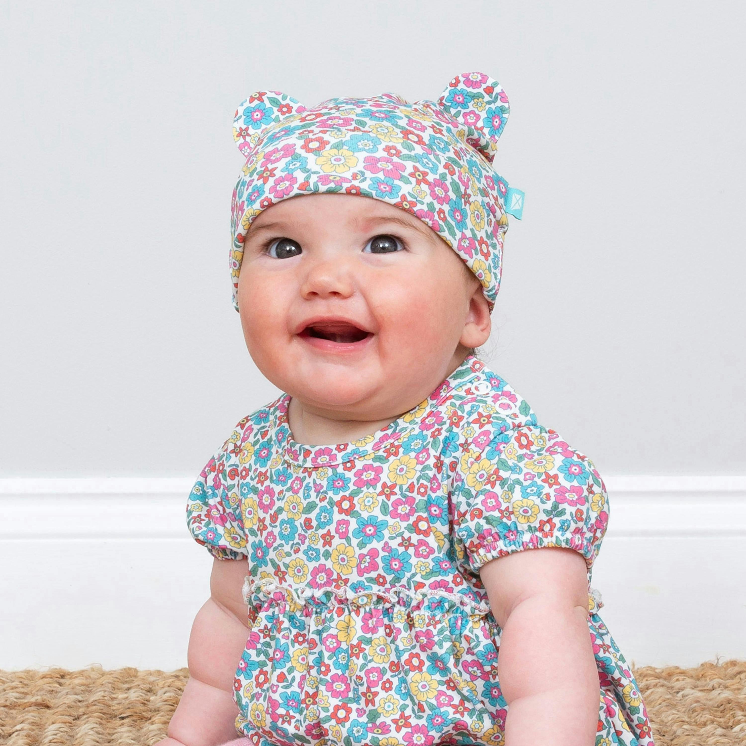 Baby Organic Born To Bloom Hat , view 2 of 2