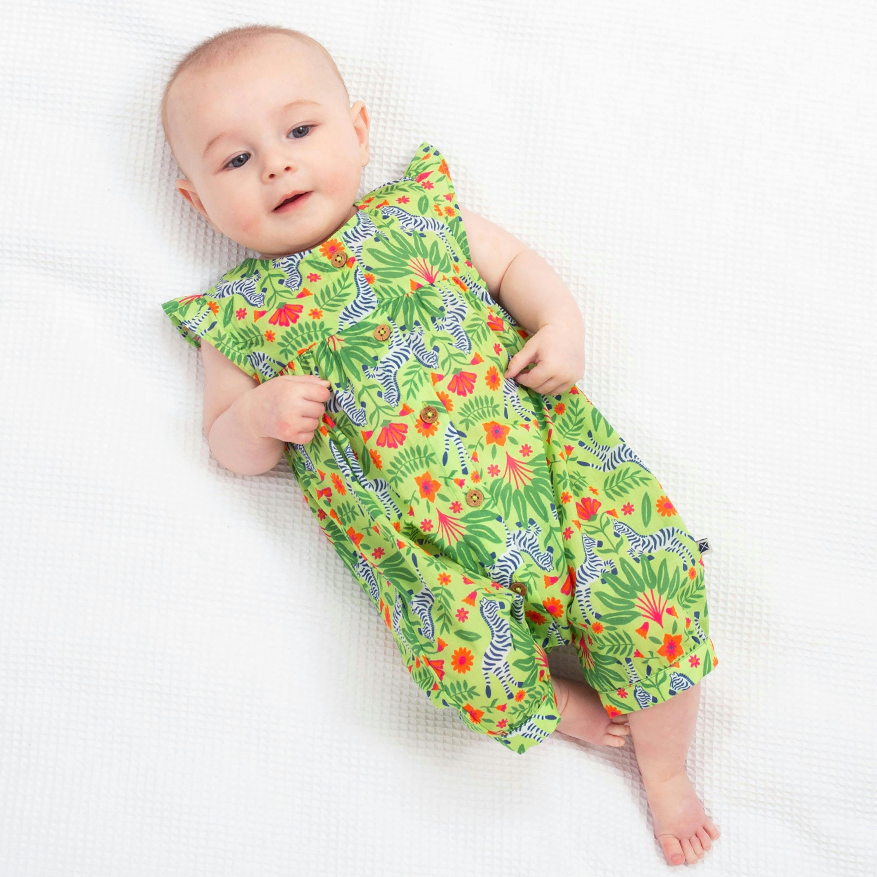 Baby Organic Dazzle Dungarees , view 2 of 3