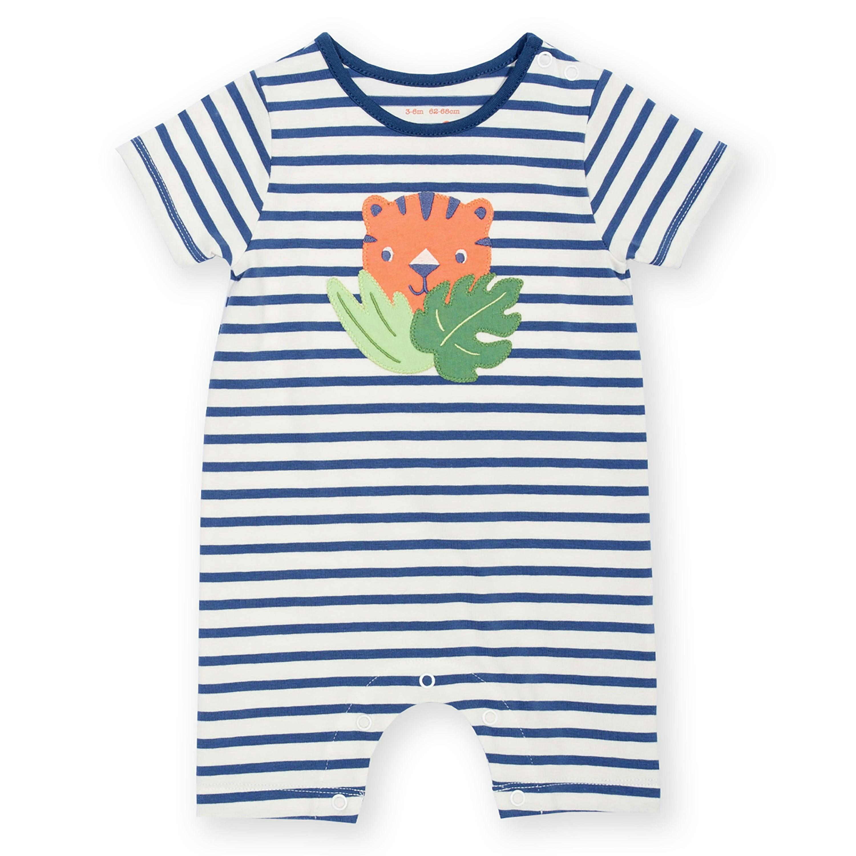 Baby Tiger Boo Organic Romper , view 1 of 3