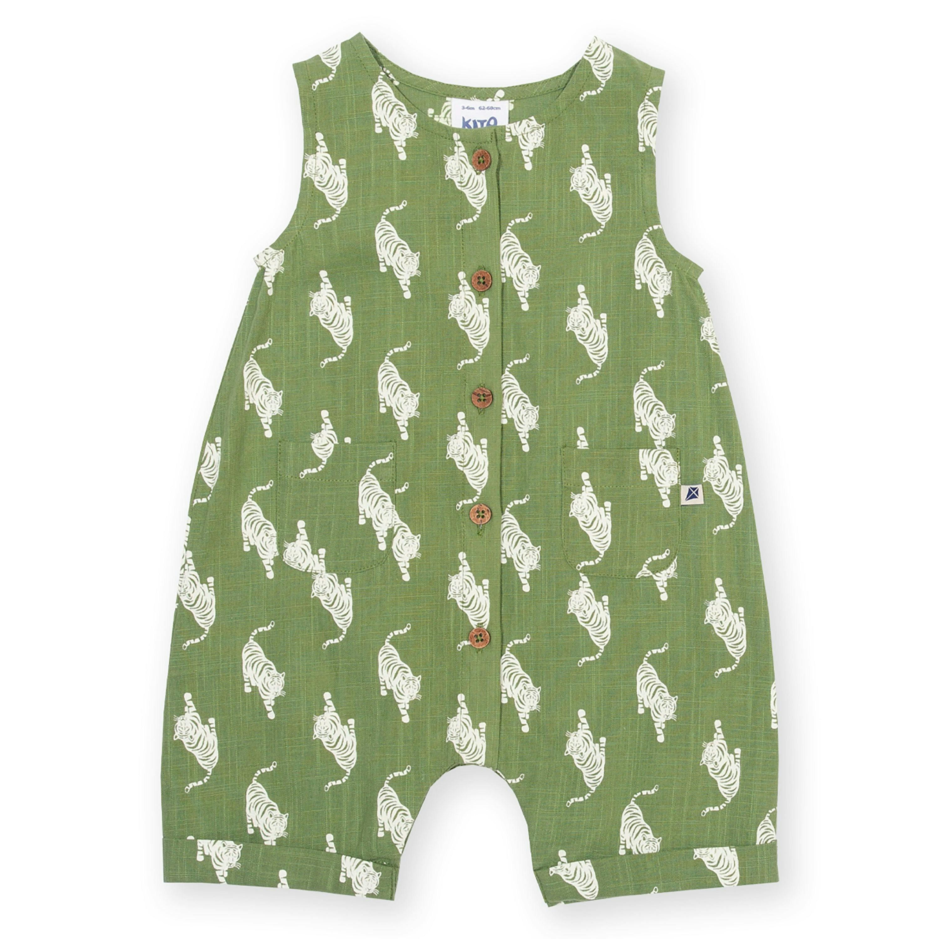 Baby Stay Wild Organic Dungarees , view 1 of 3