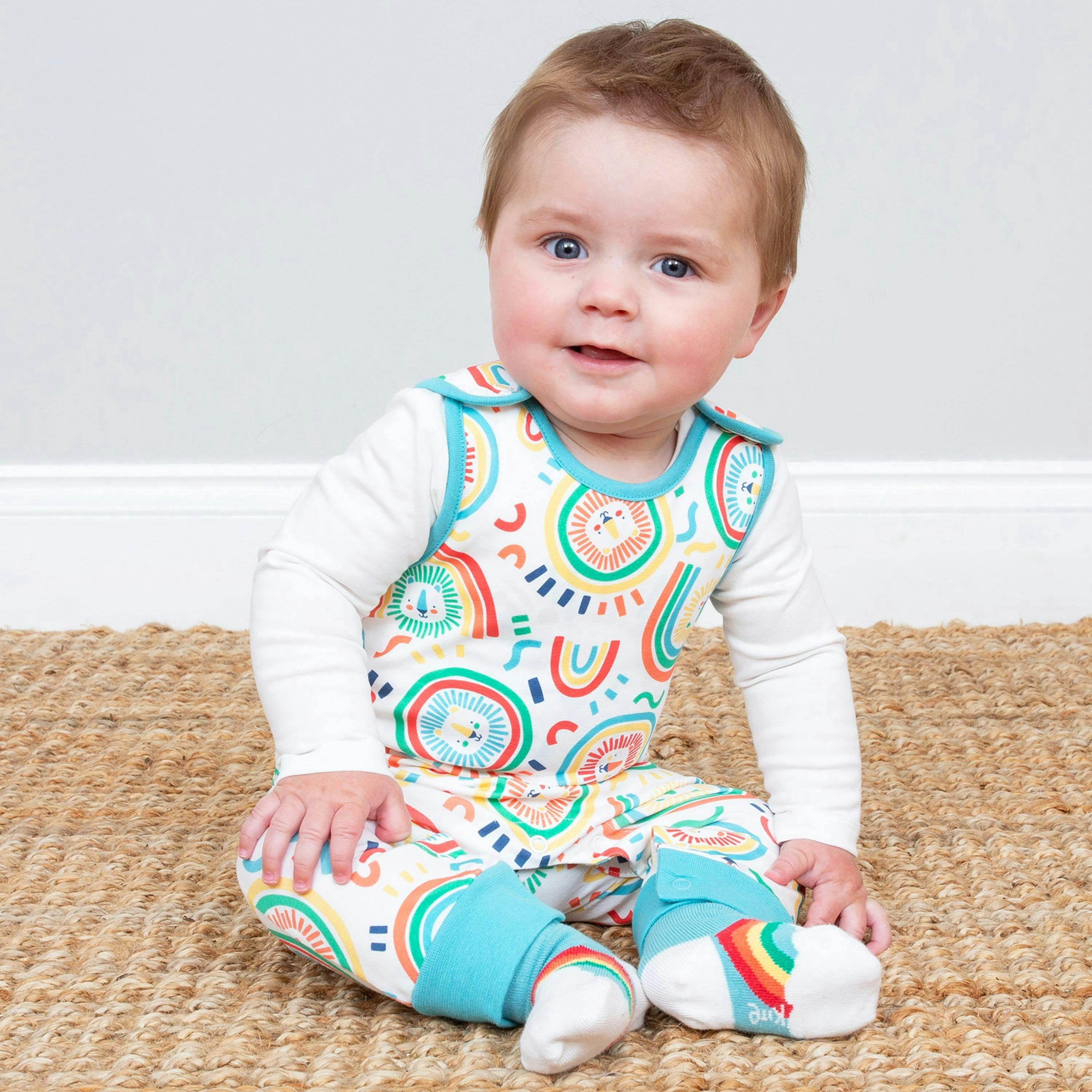 Baby Organic Braveheart Dungarees , view 2 of 3