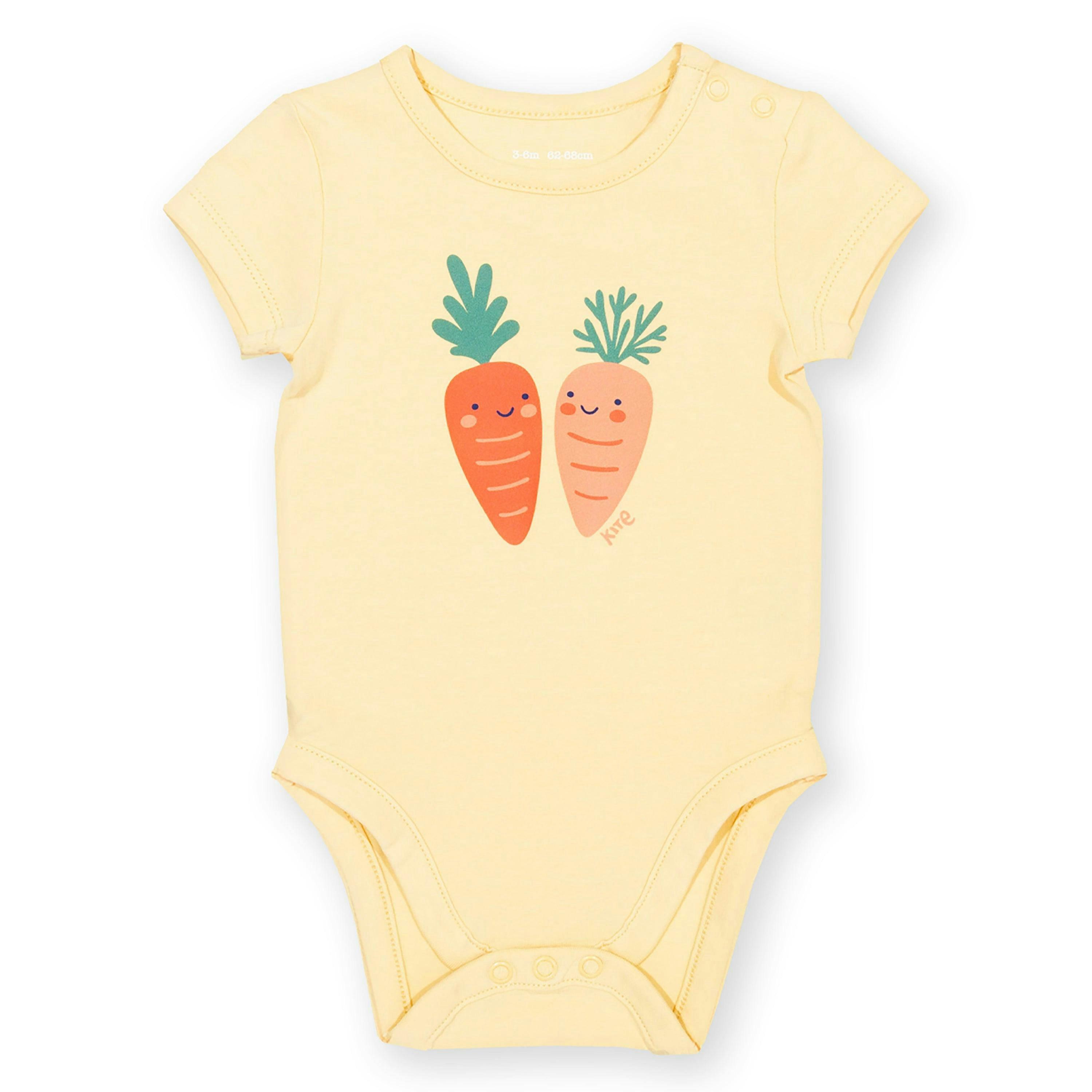 Baby Happy Carrot Organic Bodysuit , view 1 of 3
