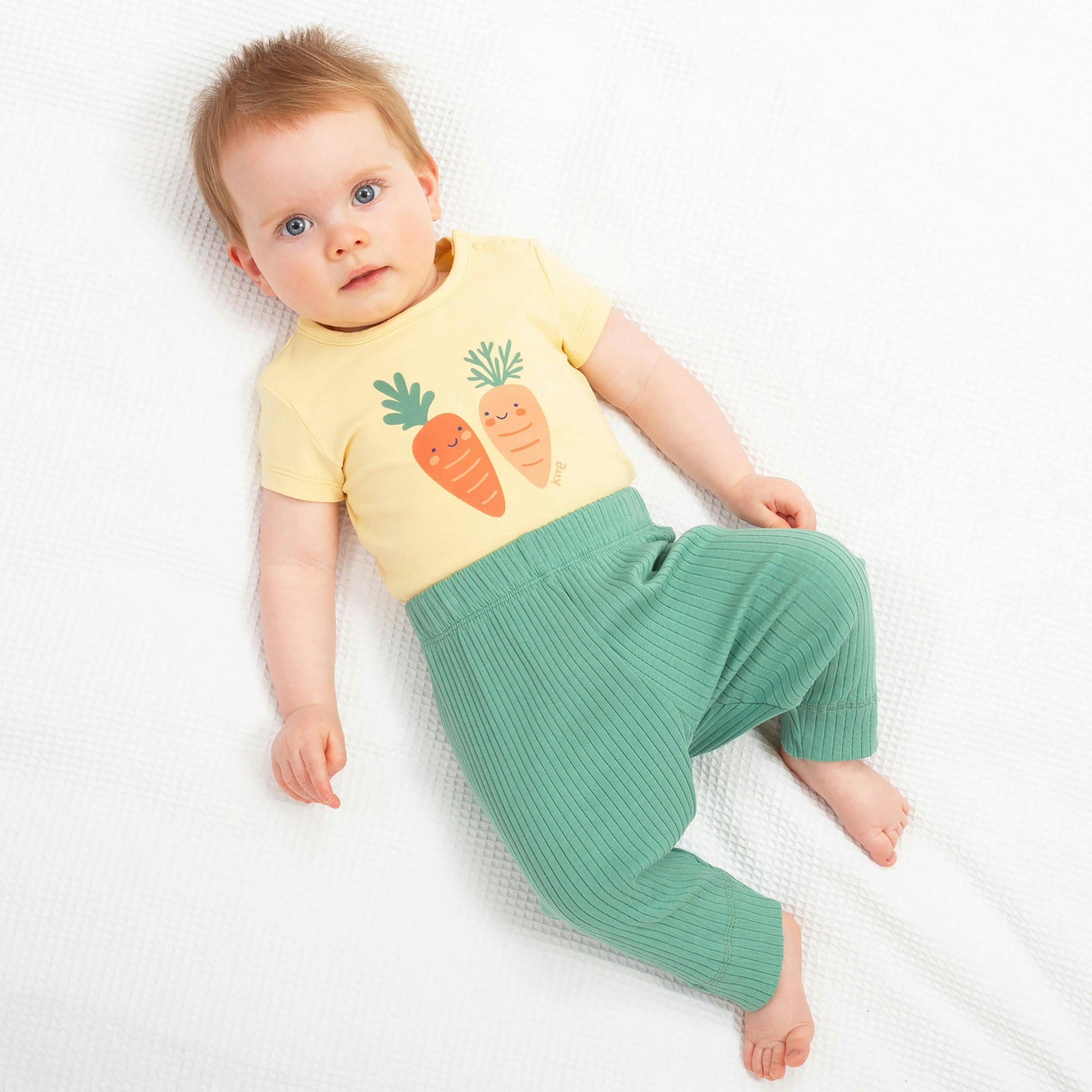 Baby Organic Happy Carrot Bodysuit , view 2 of 4