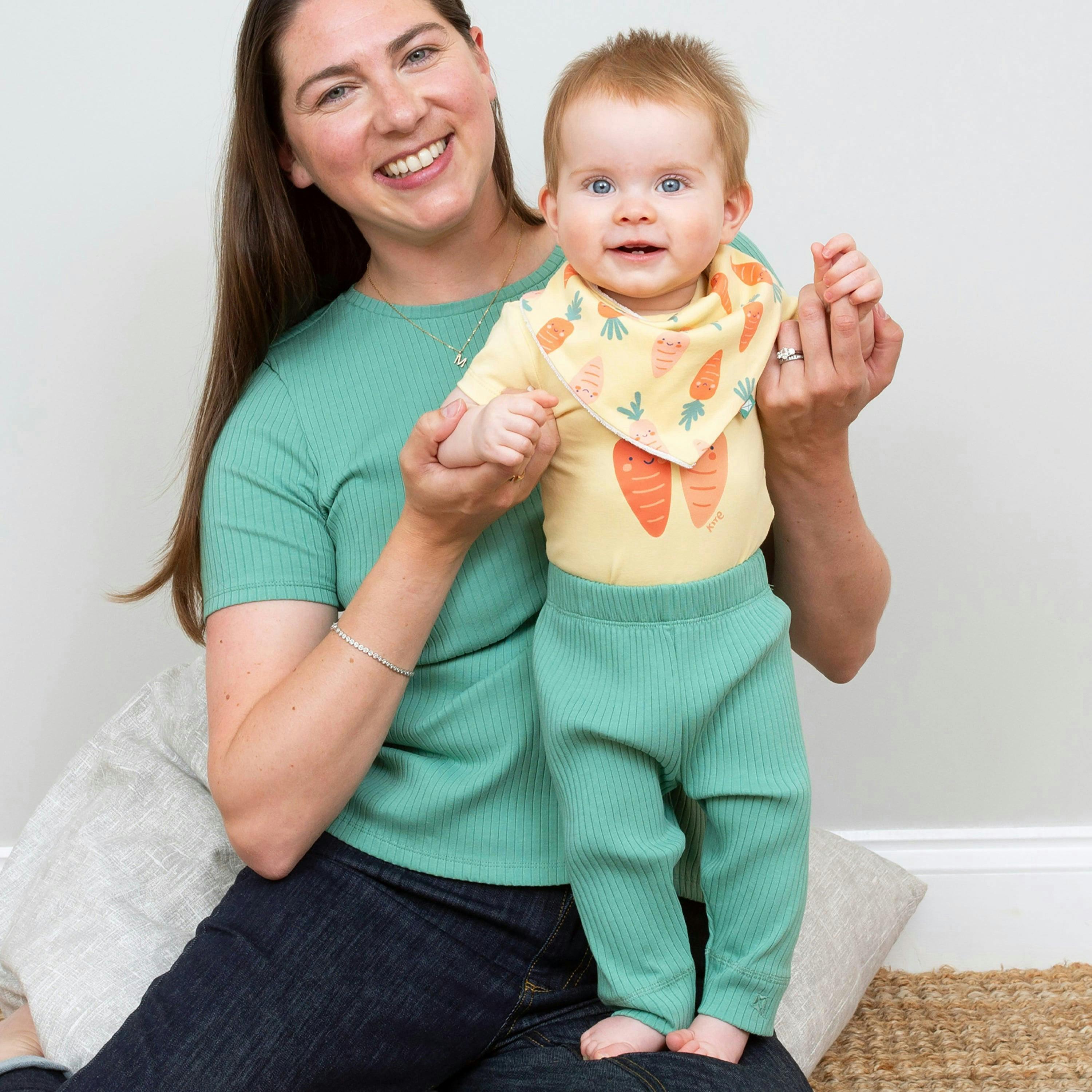 Baby Organic Happy Carrot Bodysuit , view 3 of 4