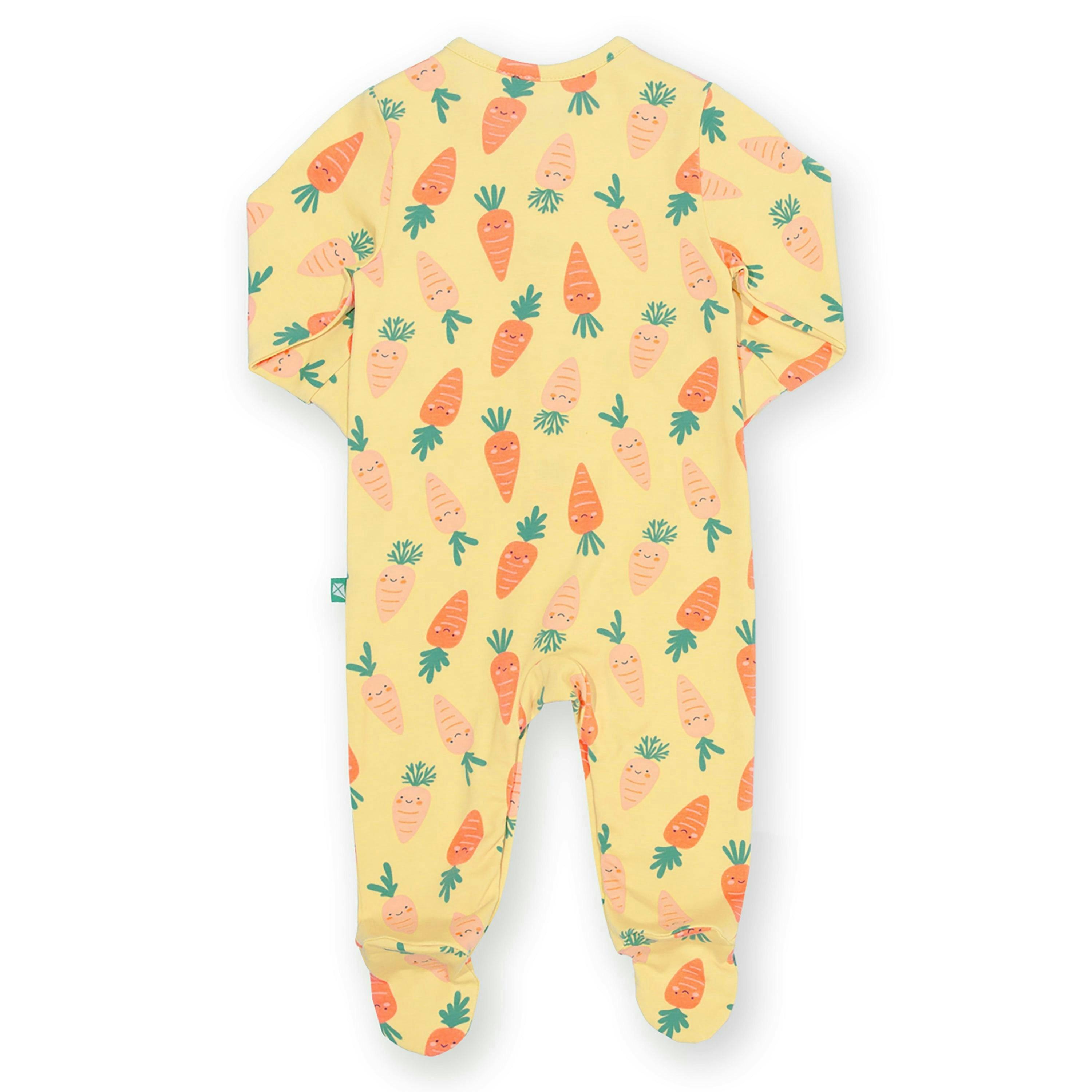 Baby Organic Happy Carrot Sleepsuit , view 3 of 3