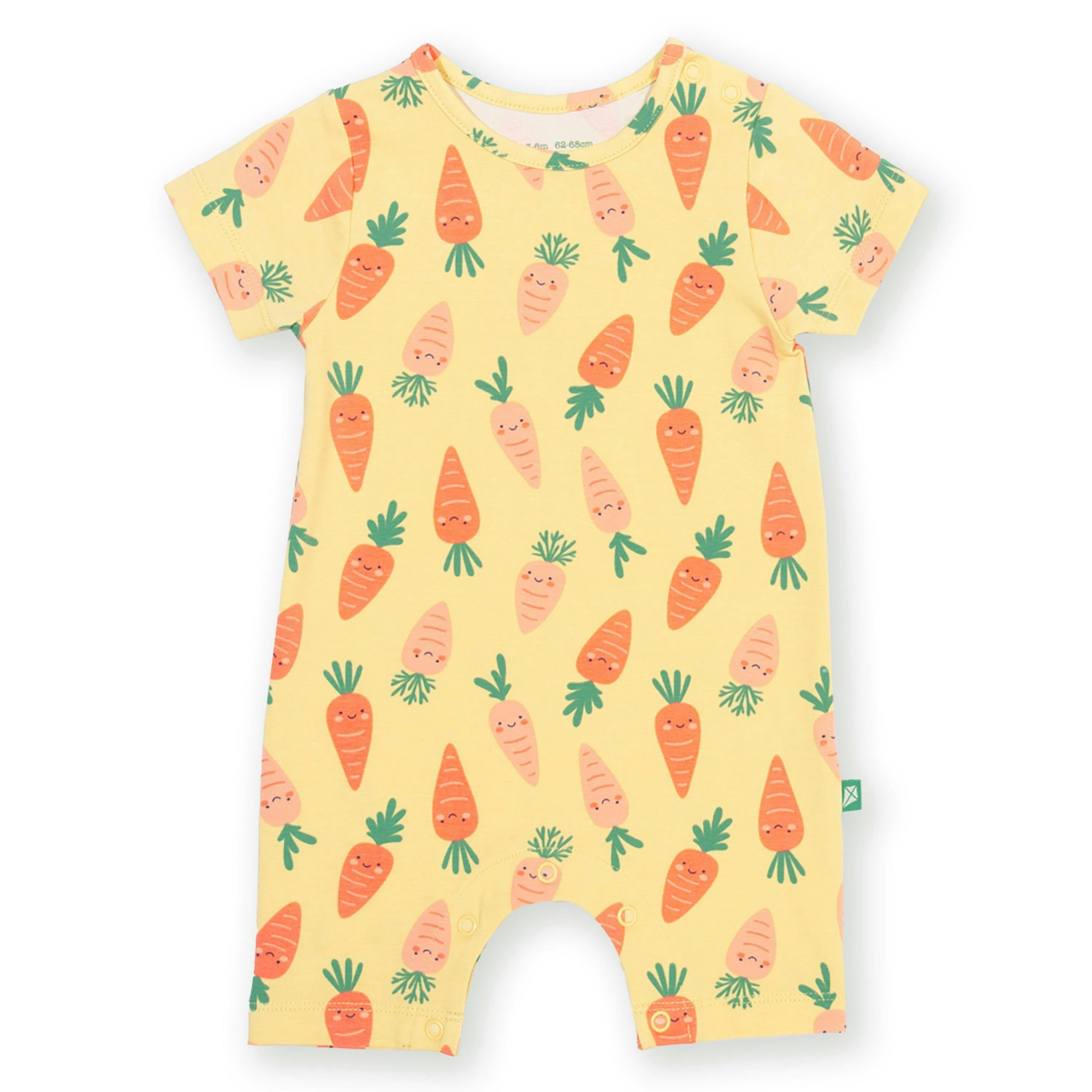 Baby Happy Carrot Organic Romper , view 1 of 3