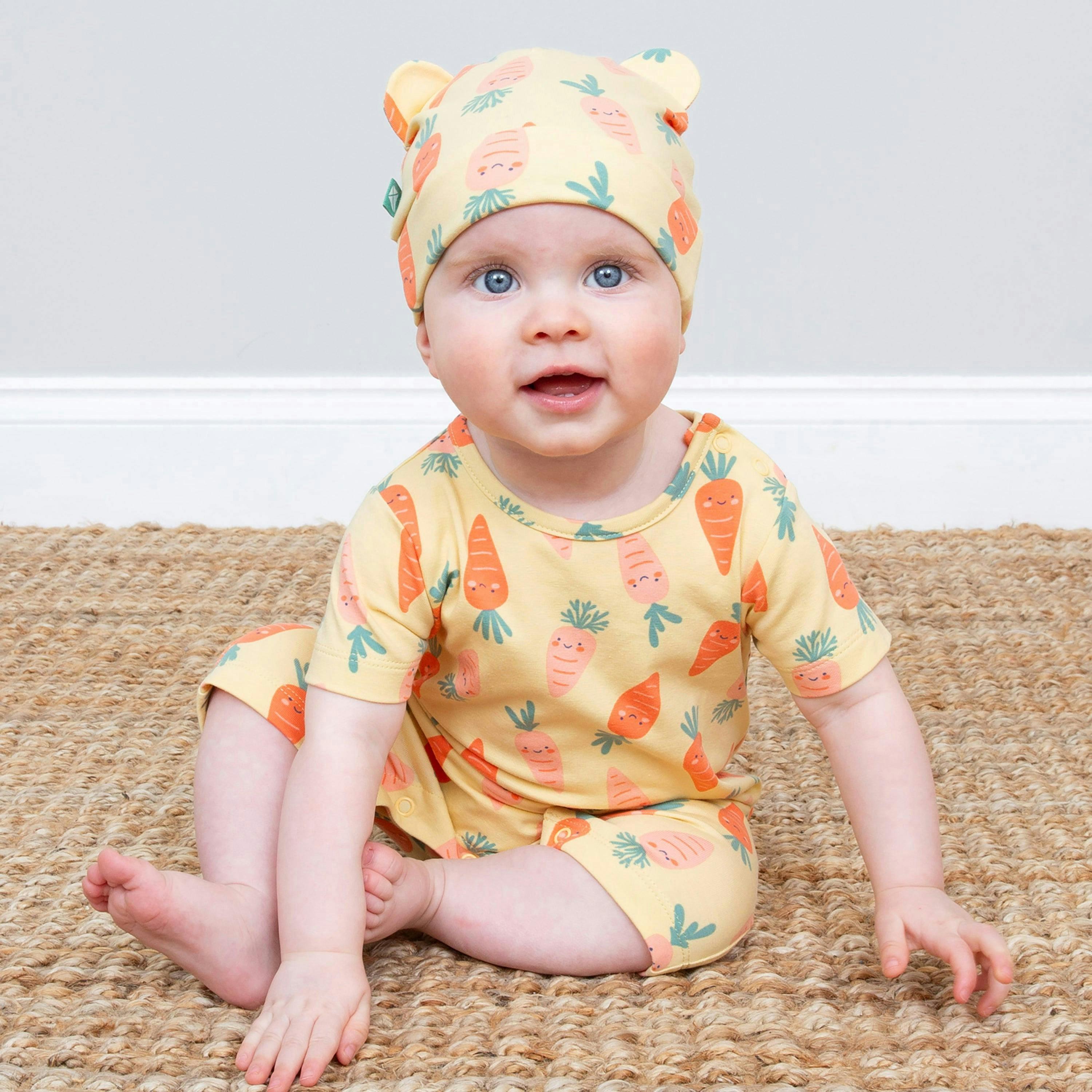 Baby Organic Happy Carrot Romper , view 3 of 4