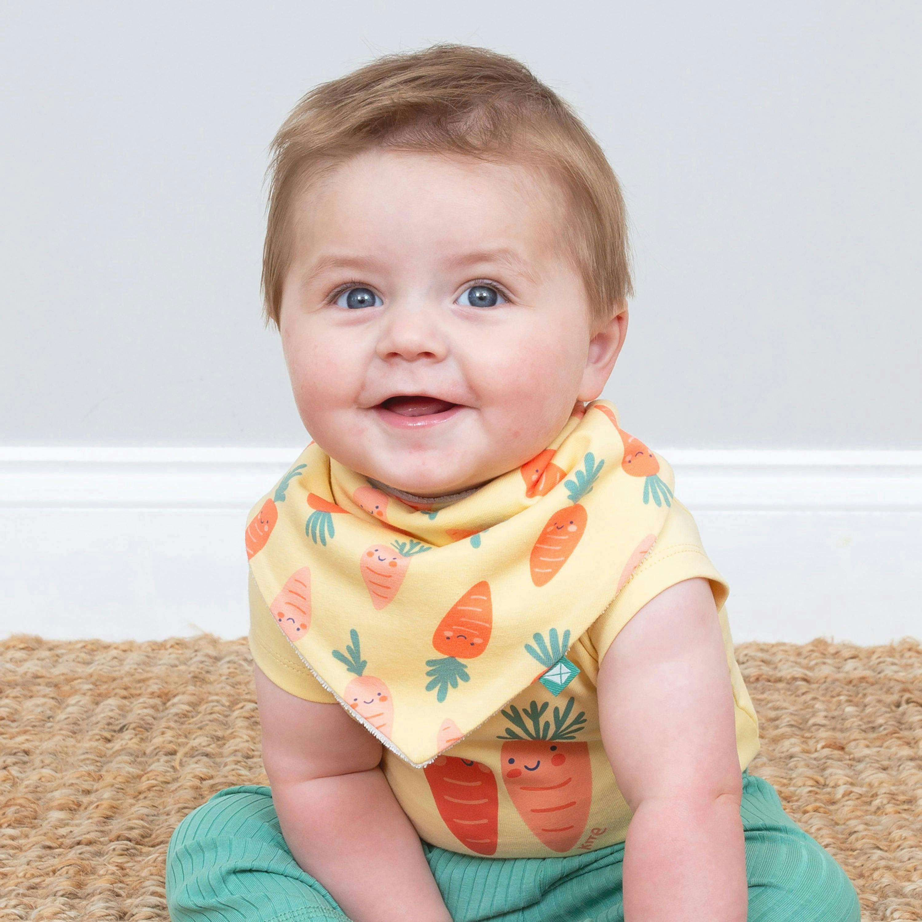 Baby Organic Happy Carrot Bib , view 2 of 3