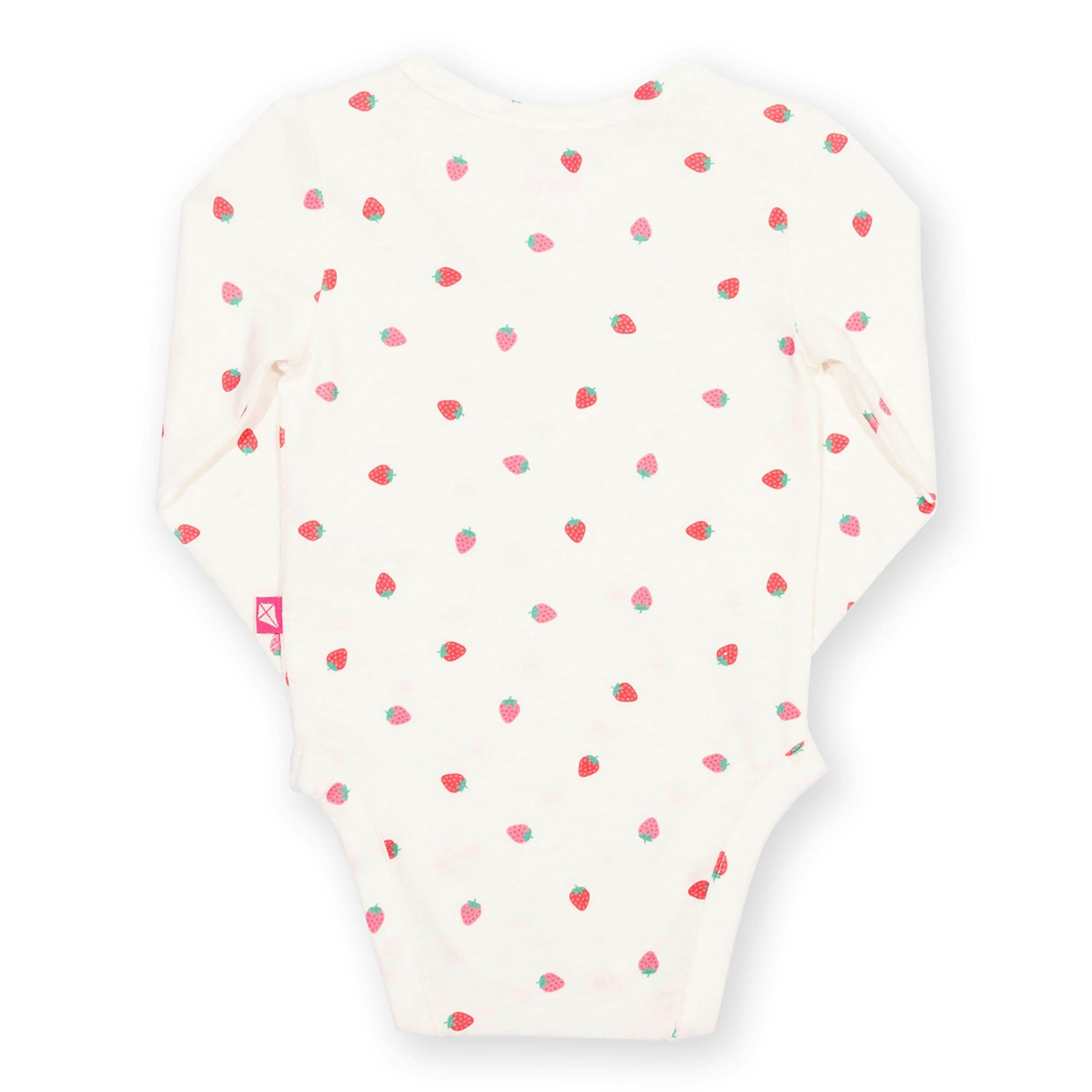 Baby Organic Berry Dot Bodysuit , view 4 of 4