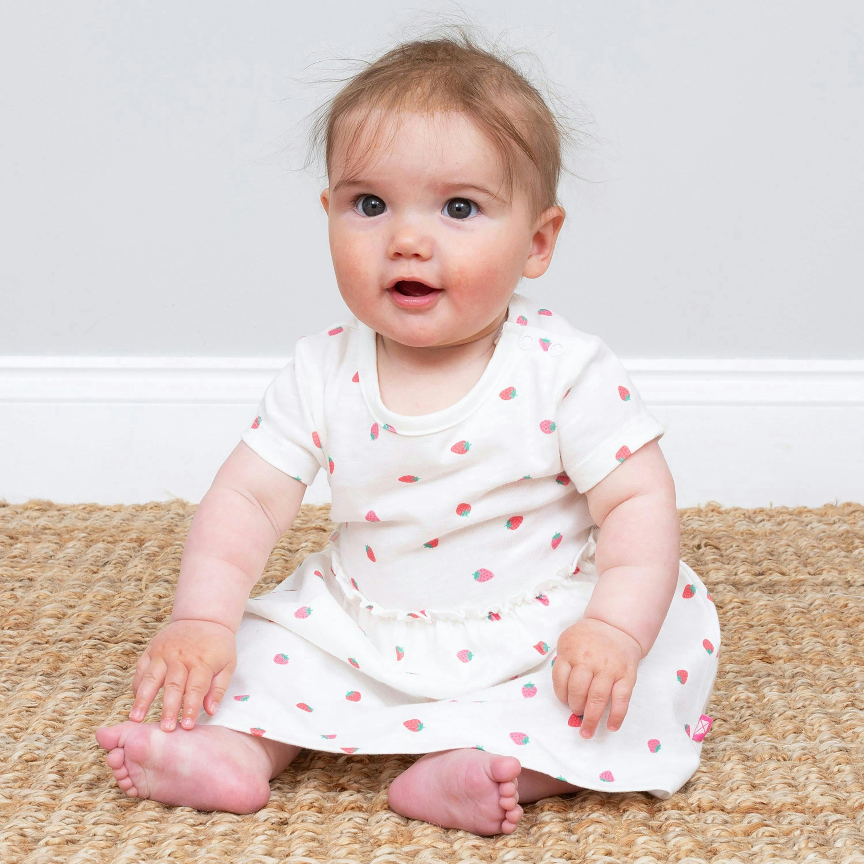 Baby Organic Berry Dot Bodydress , view 2 of 4