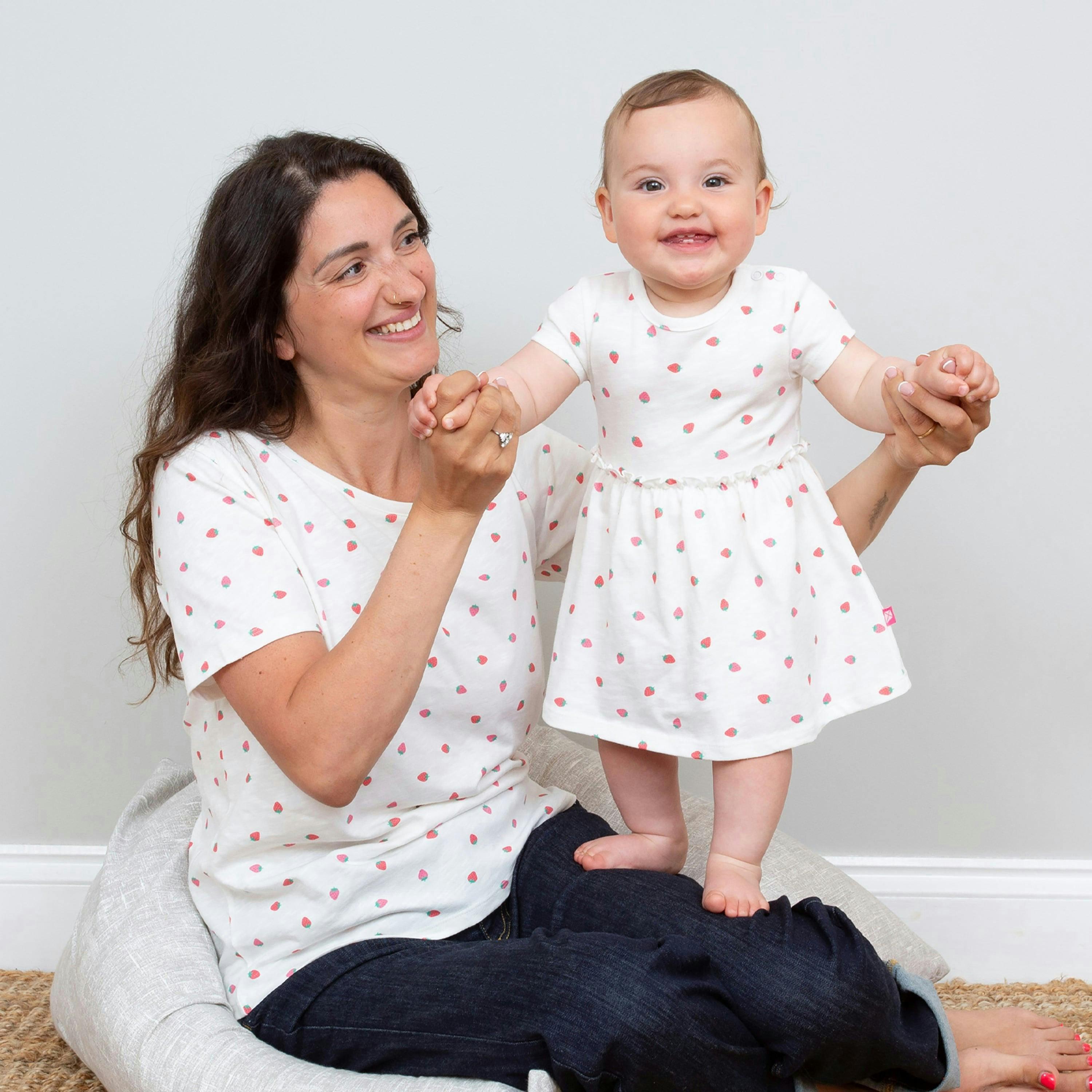 Baby Organic Berry Dot Bodydress , view 3 of 4