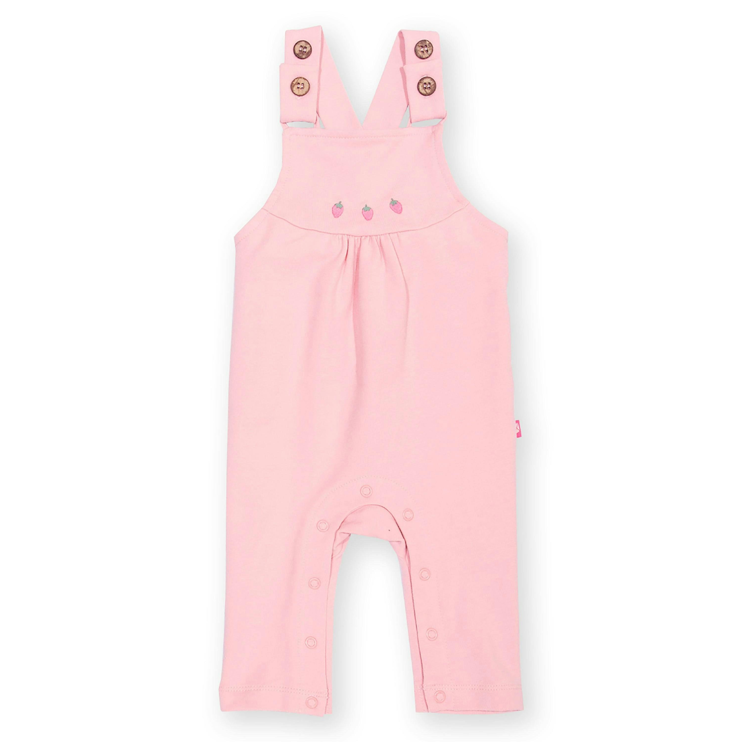 Baby Berry Dot Organic Dungarees , view 1 of 3