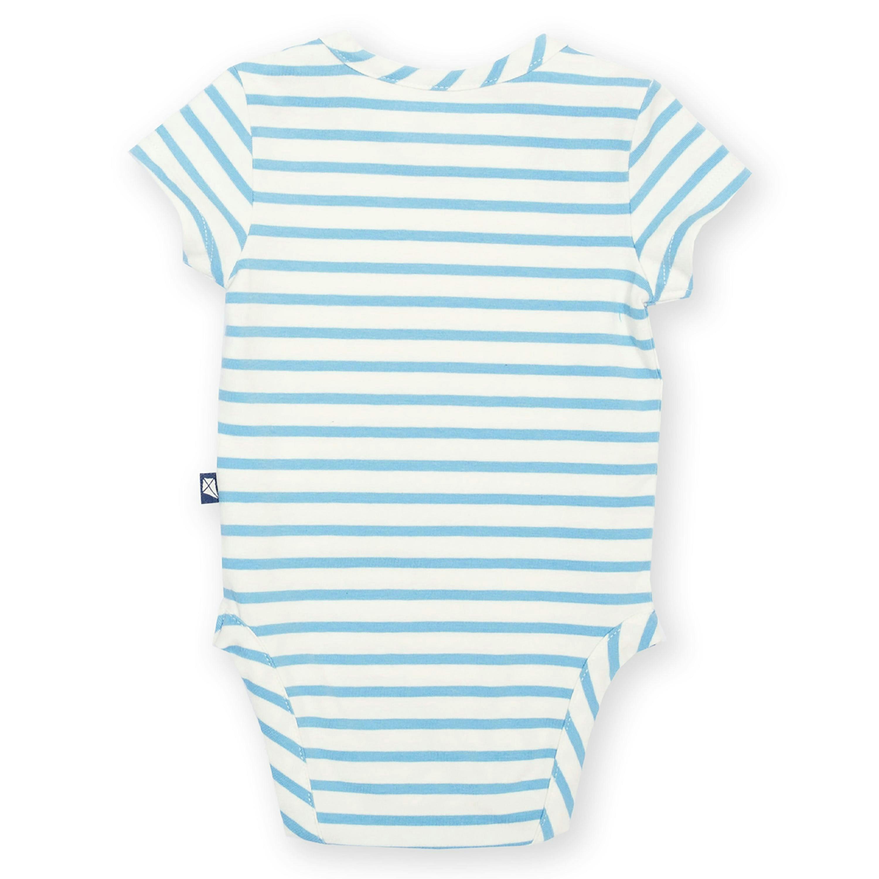 Baby Organic Stripy Bodysuit , view 4 of 4