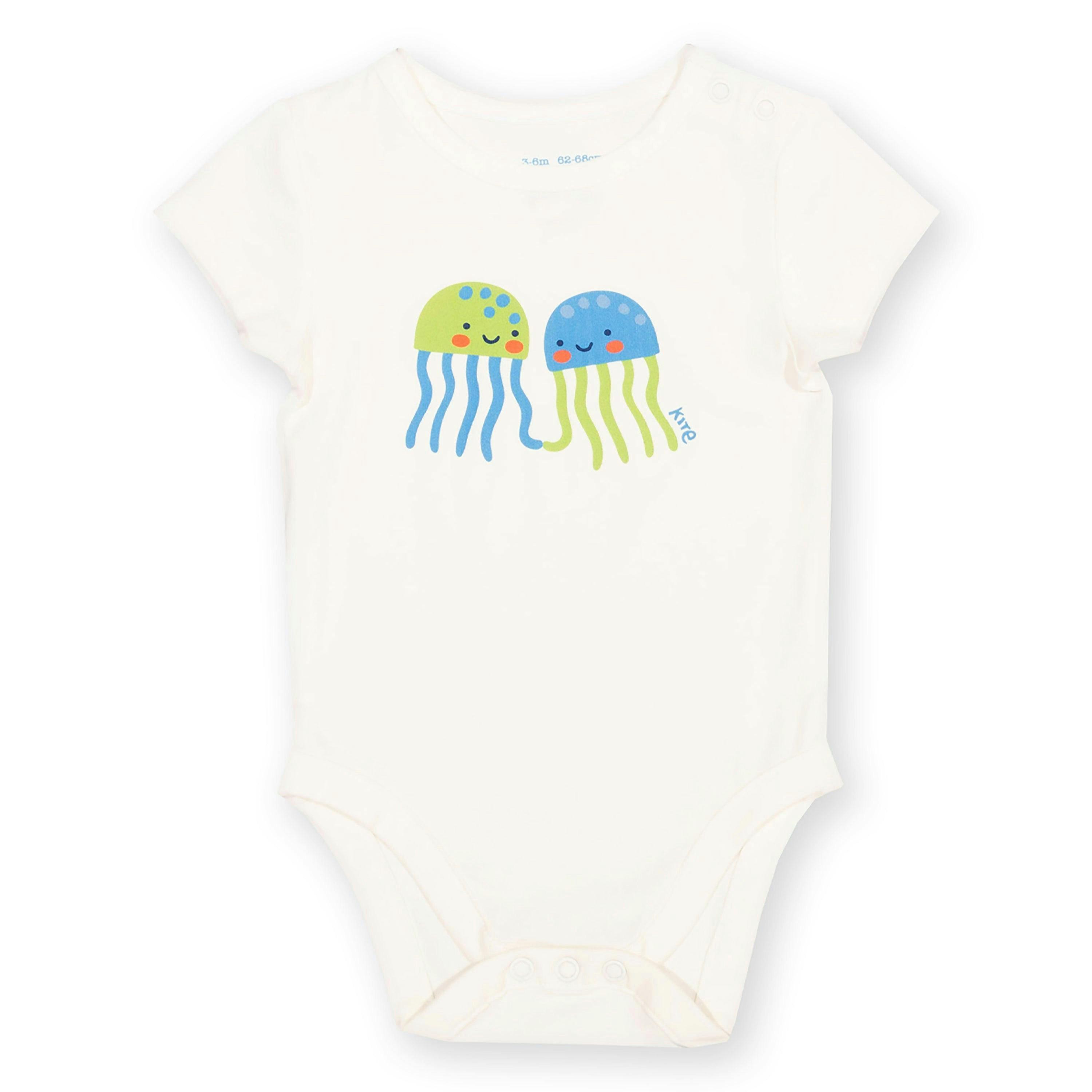 Baby Jellyfish Friends Organic Bodysuit , view 1 of 3