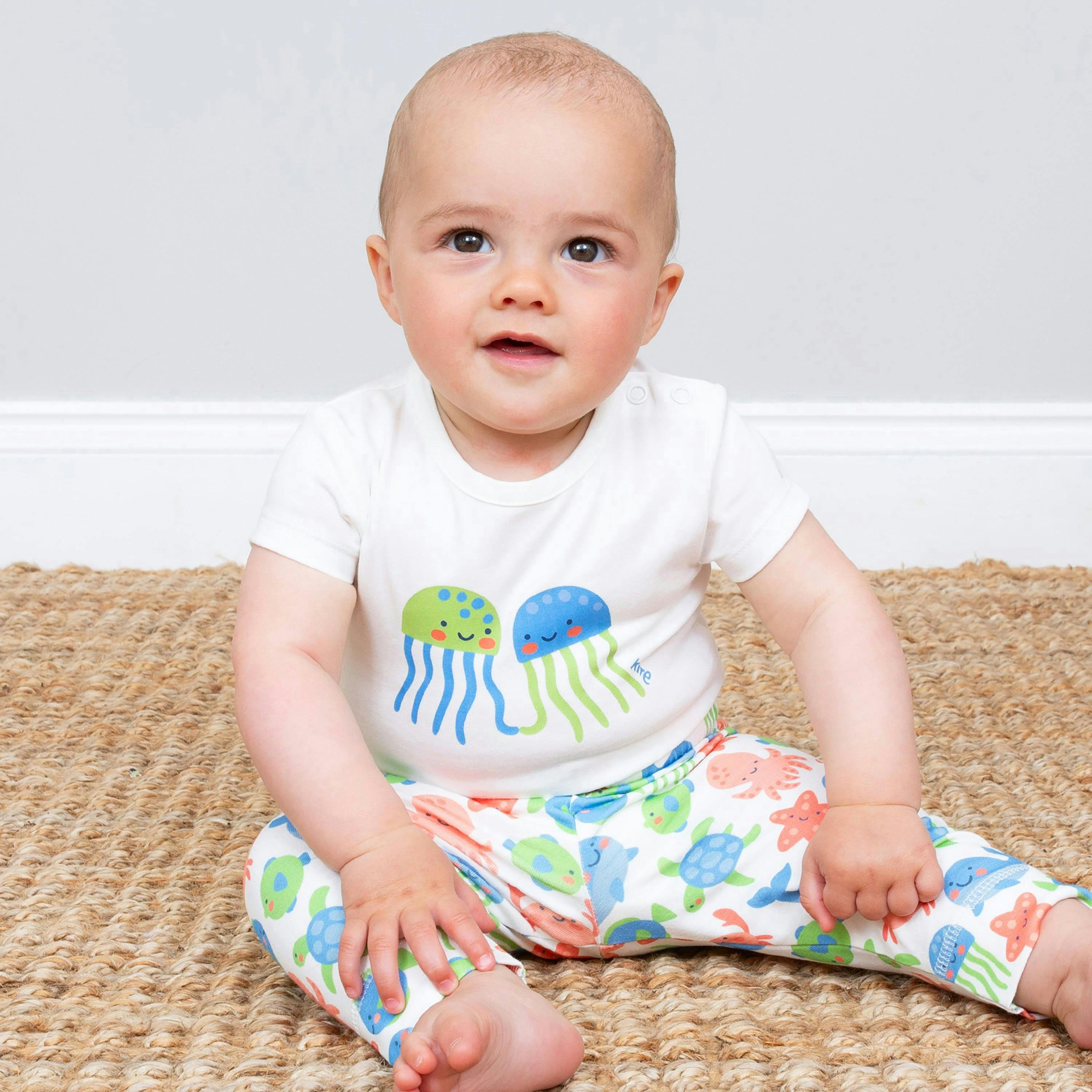 Baby Organic Jellyfish Friends Bodysuit , view 2 of 3