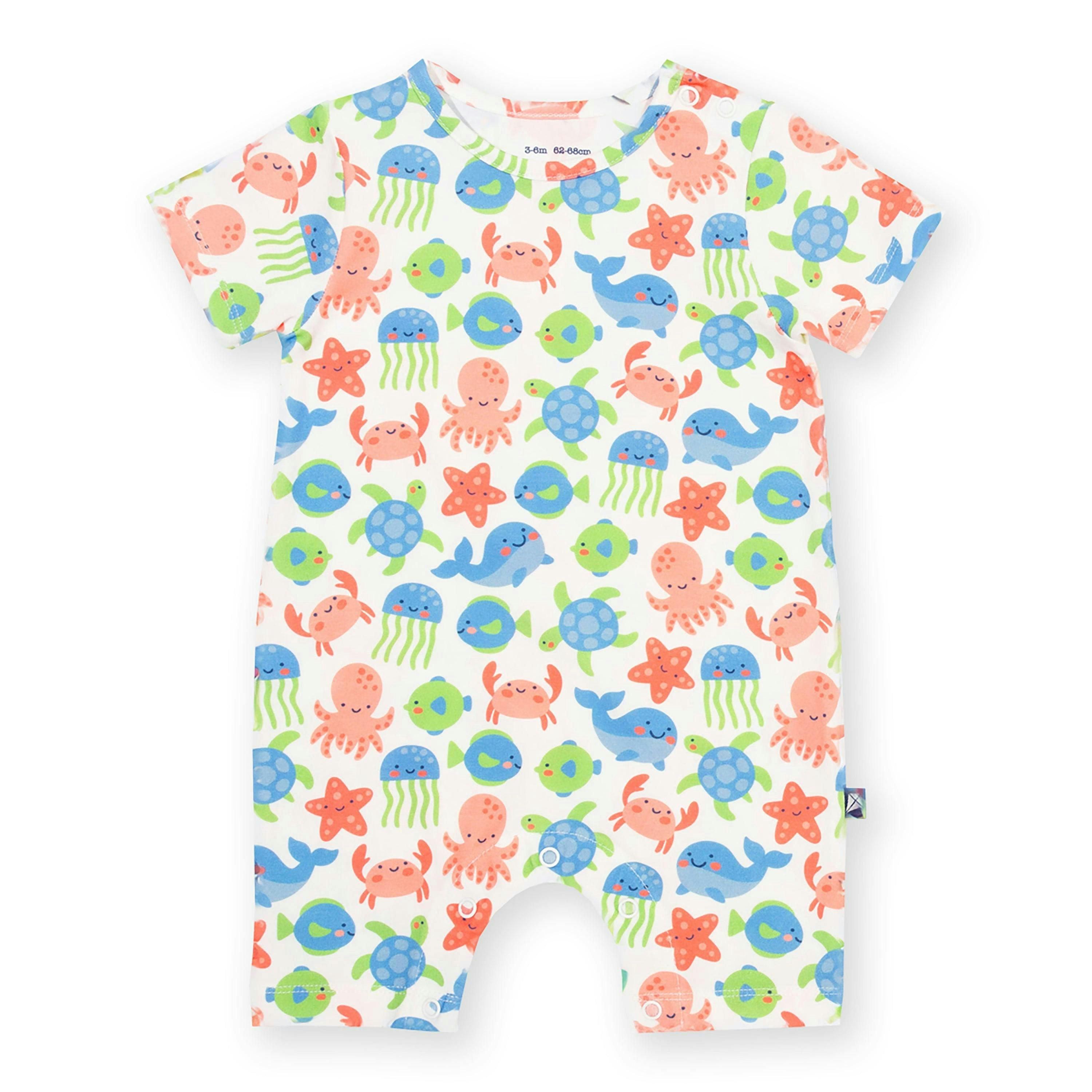 Baby Under The Sea Organic Romper , view 1 of 3