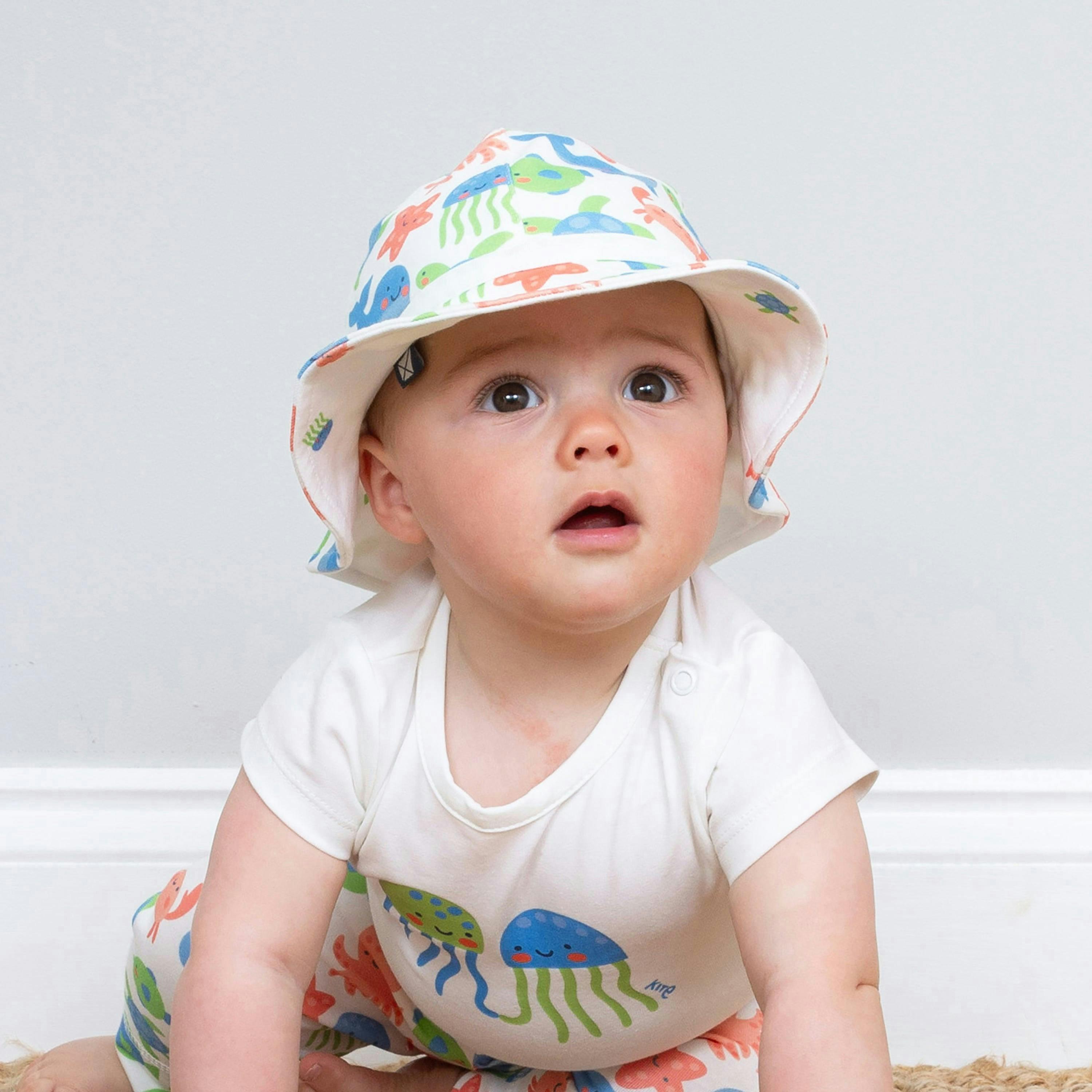 Baby Organic Under The Sea Sun Hat , view 2 of 4
