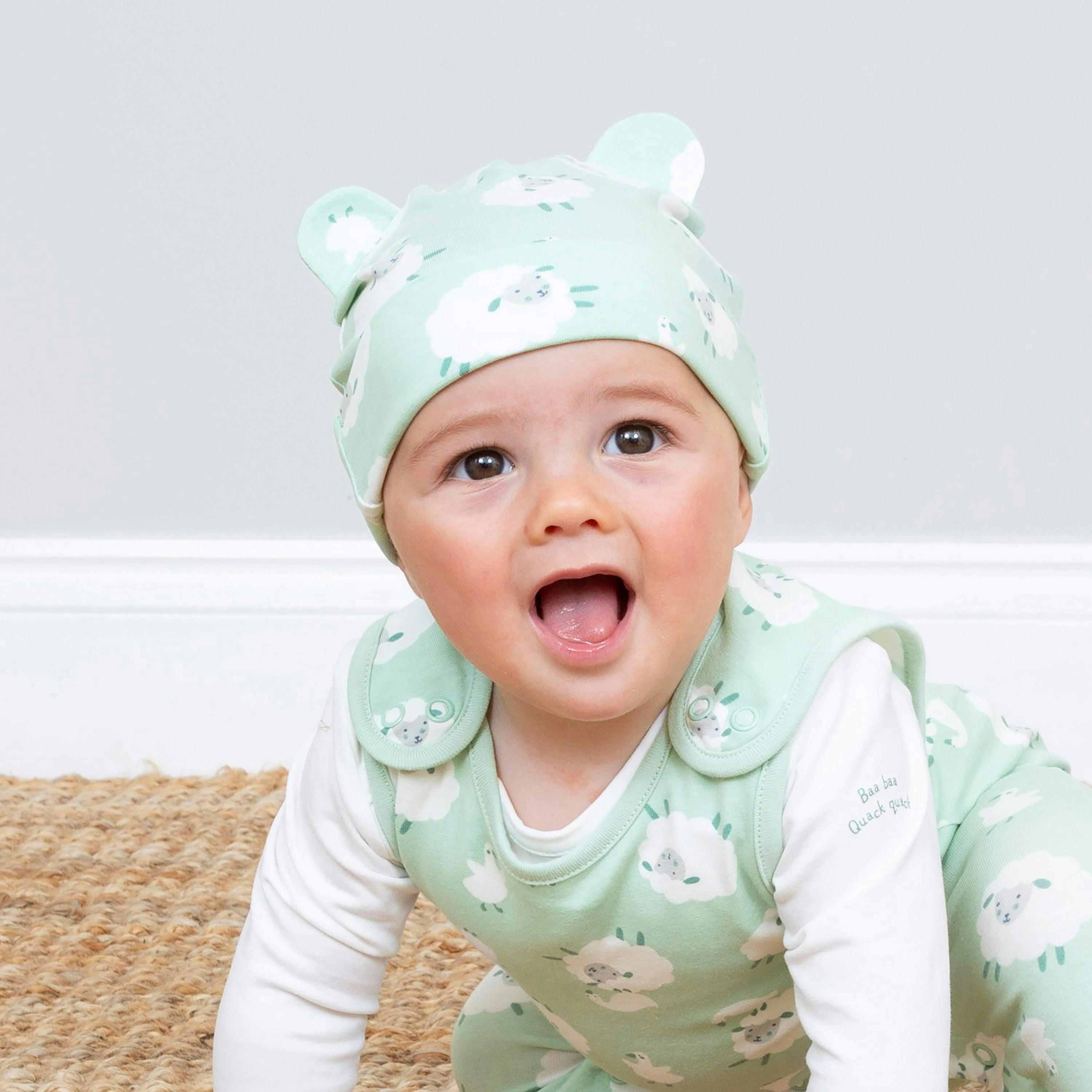 Baby Organic Baa Baa Quack Hat , view 2 of 2